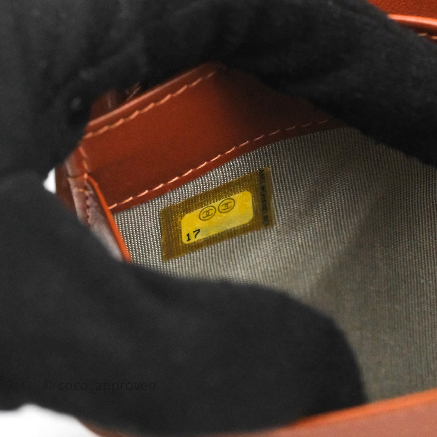 Chanel Yen Wallet Orange Claire Grained Calfskin