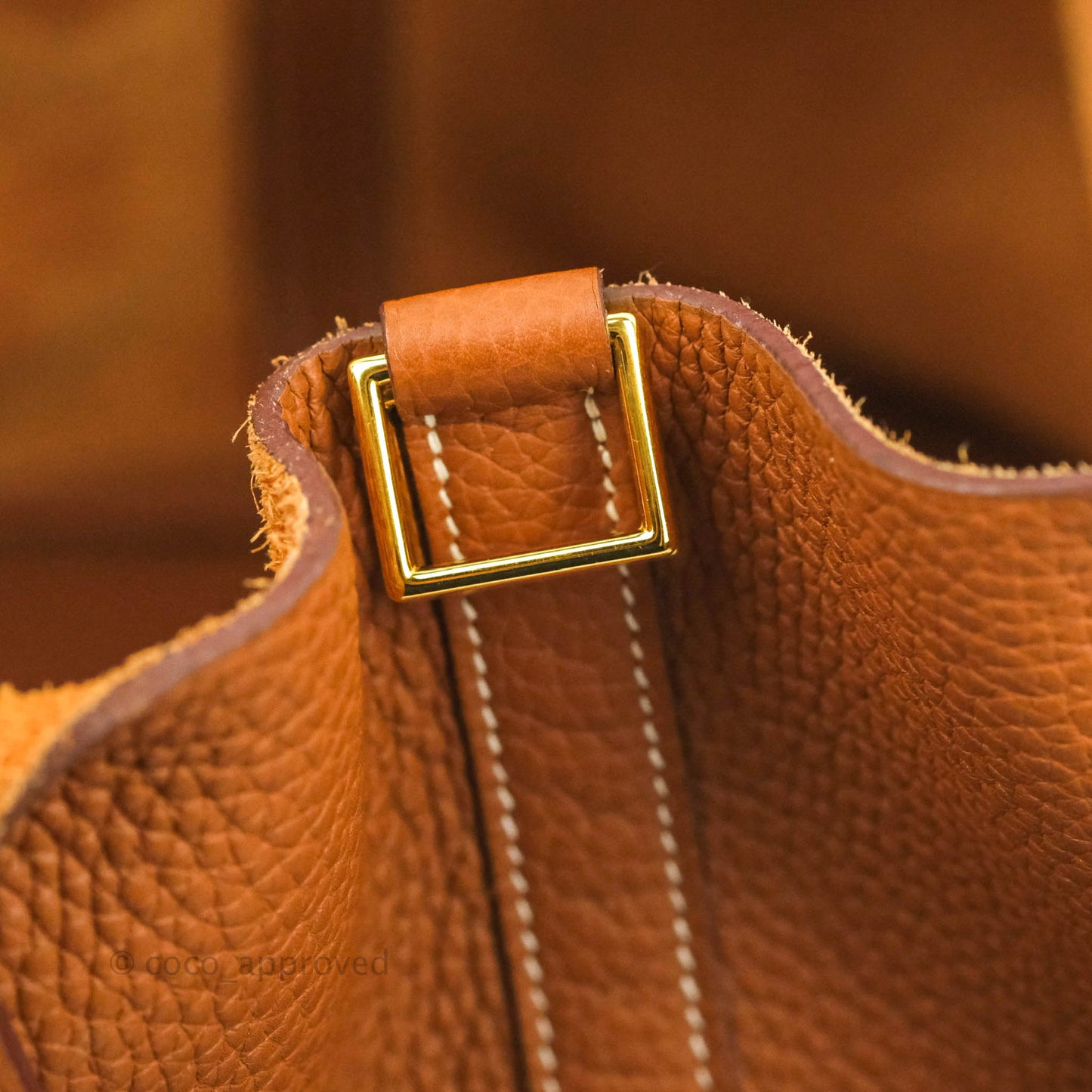 Hermès Picotin 26 GM Taurillon Clemence Gold Gold Hardware