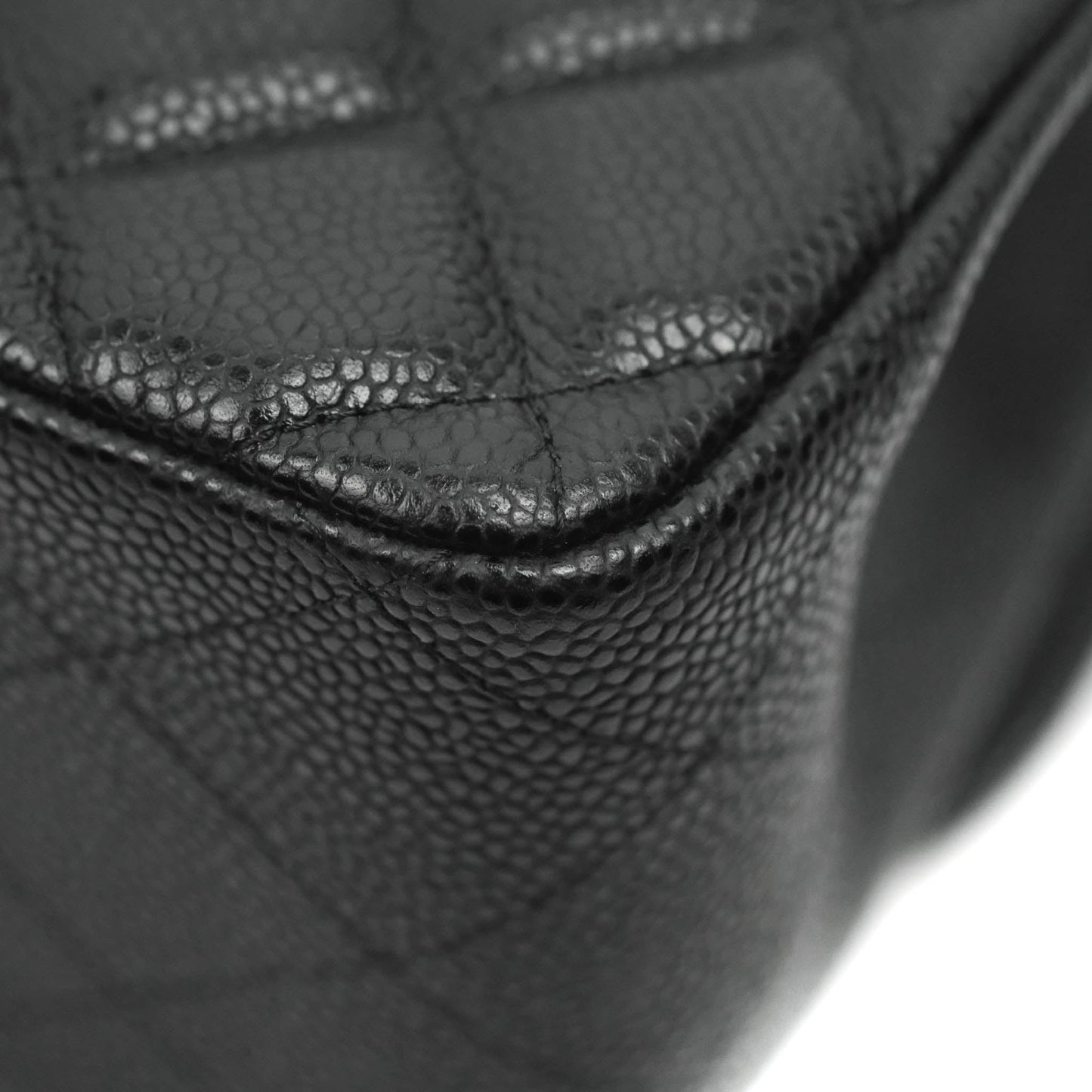 Chanel Jumbo Double Flap Black Caviar Silver Hardware⁣⁣