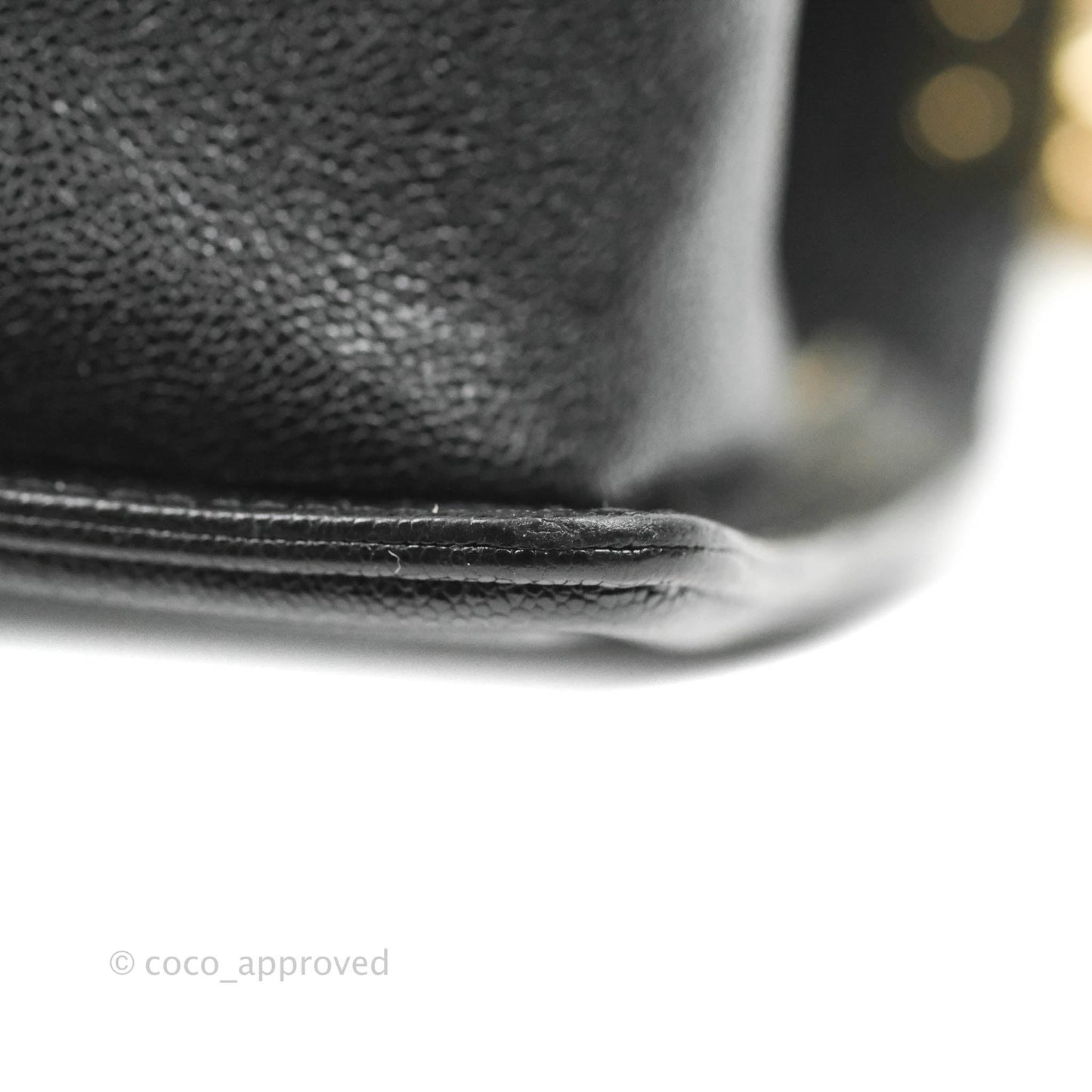 Chanel Small Boy Chevron Black Caviar Gold Hardware