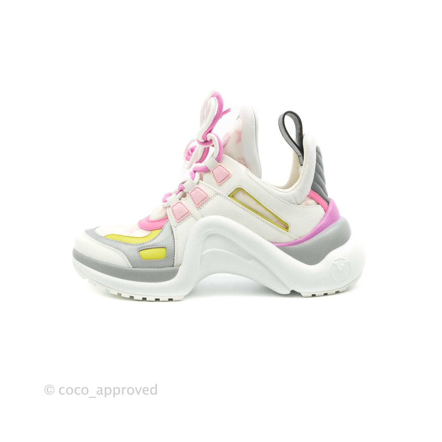Louis Vuitton Archlight Sneakers Rose Clair Pink & White Size 38