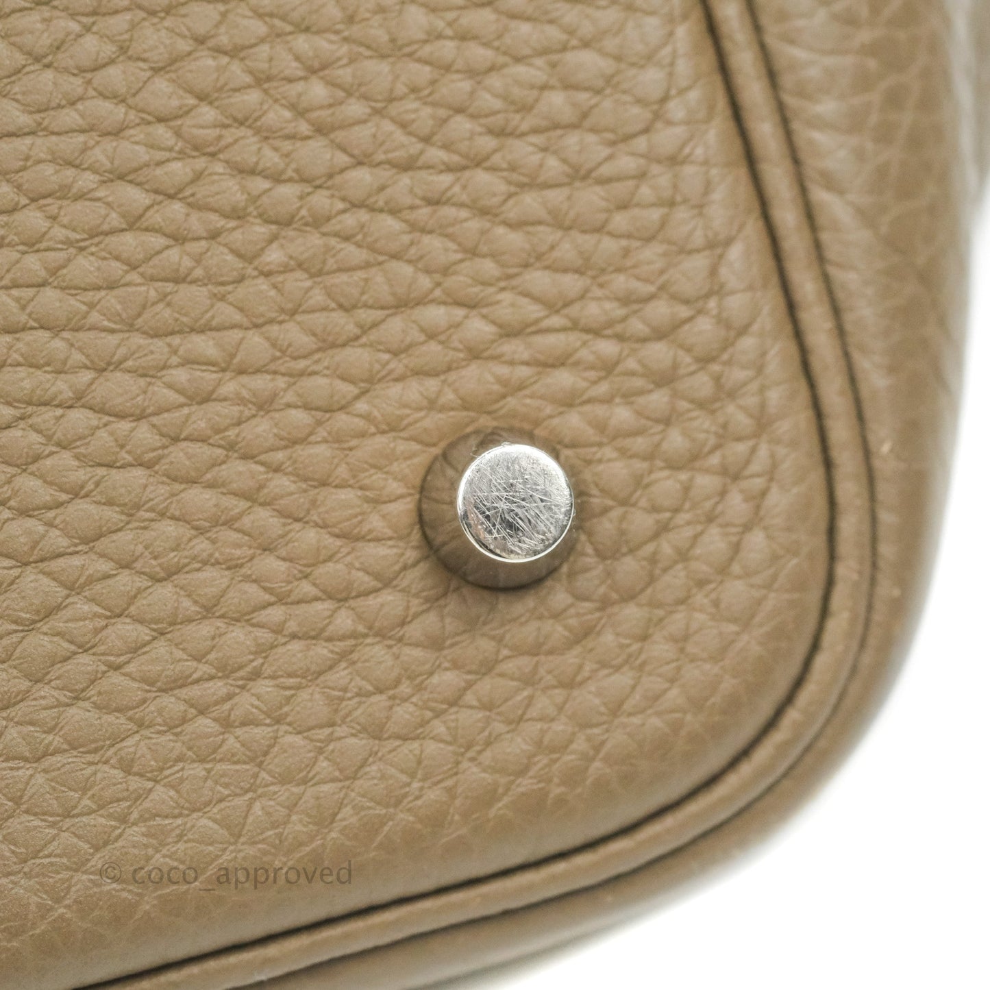 Hermès Picotin Lock 22 Clemence Etoupe Palladium Hardware