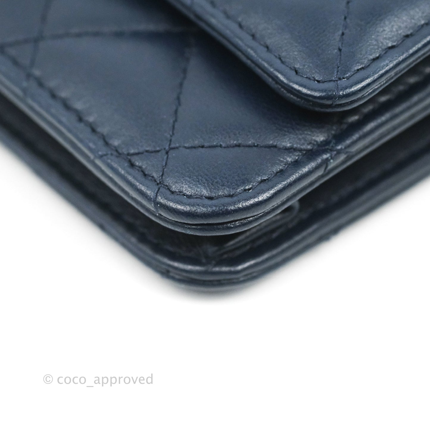 Chanel Trendy CC WOC Wallet On Chain Navy Lambskin Gold Hardware
