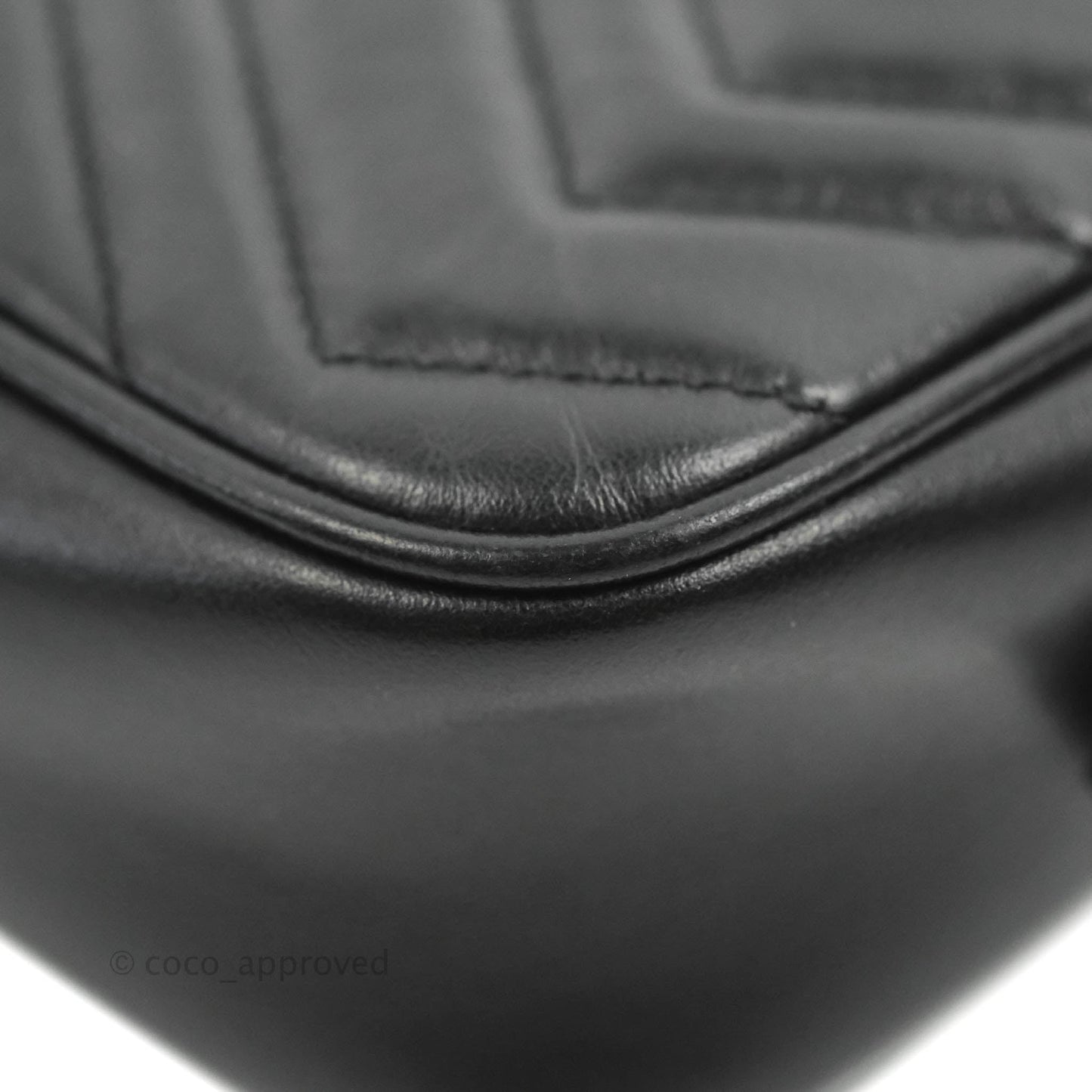 Gucci Mini Matelasse GG Marmont Camera Bag Black Calfskin Gold Hardware