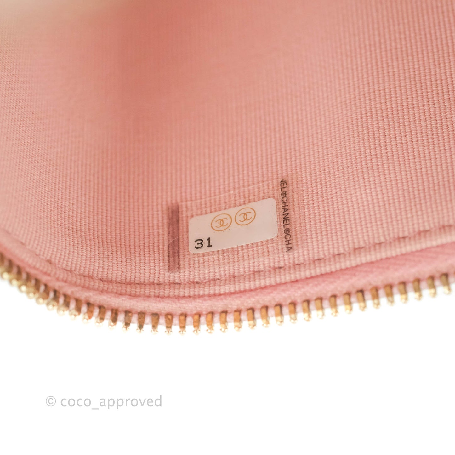 Chanel Classic Vanity With Chain Pink Caviar Gold Hardware