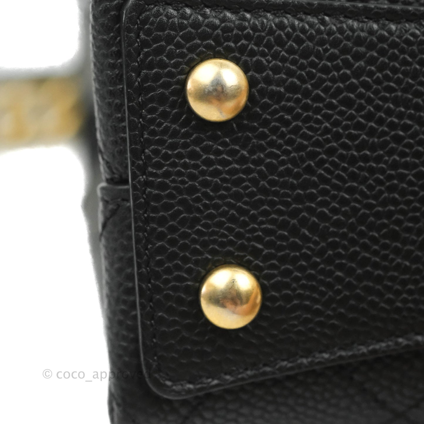 Chanel Chic Affinity Small Grained Calfskin Black Aged Gold Hardware
