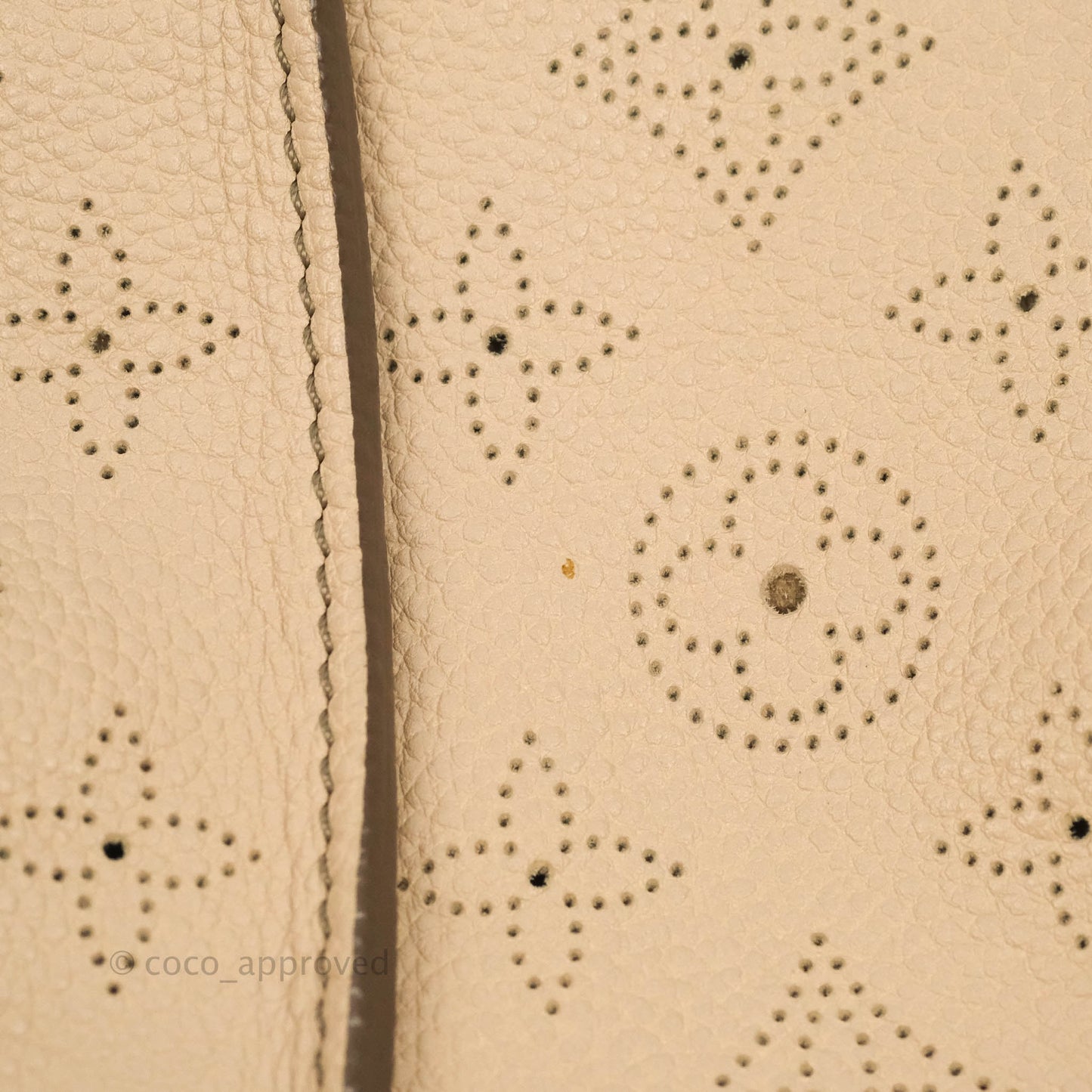 Louis Vuitton Mahina Selene MM Bag Monogram Taupe Calfskin