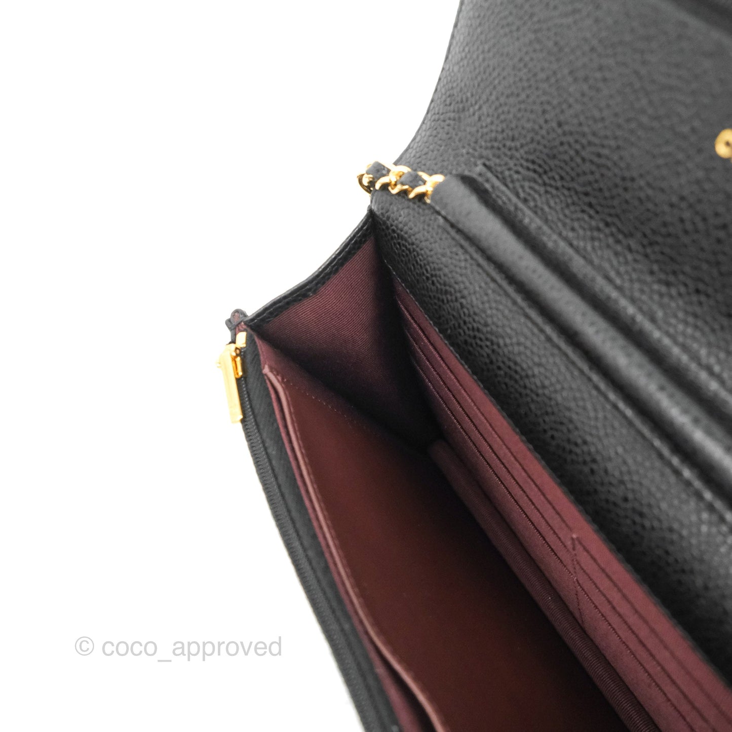 Chanel Quilted Classic WOC Black Caviar Gold Hardware