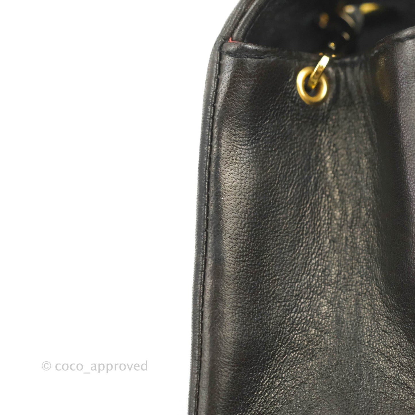 Chanel Vintage Small Quilted Classic Diana Flap Bag Black Lambskin 24K Gold Hardware