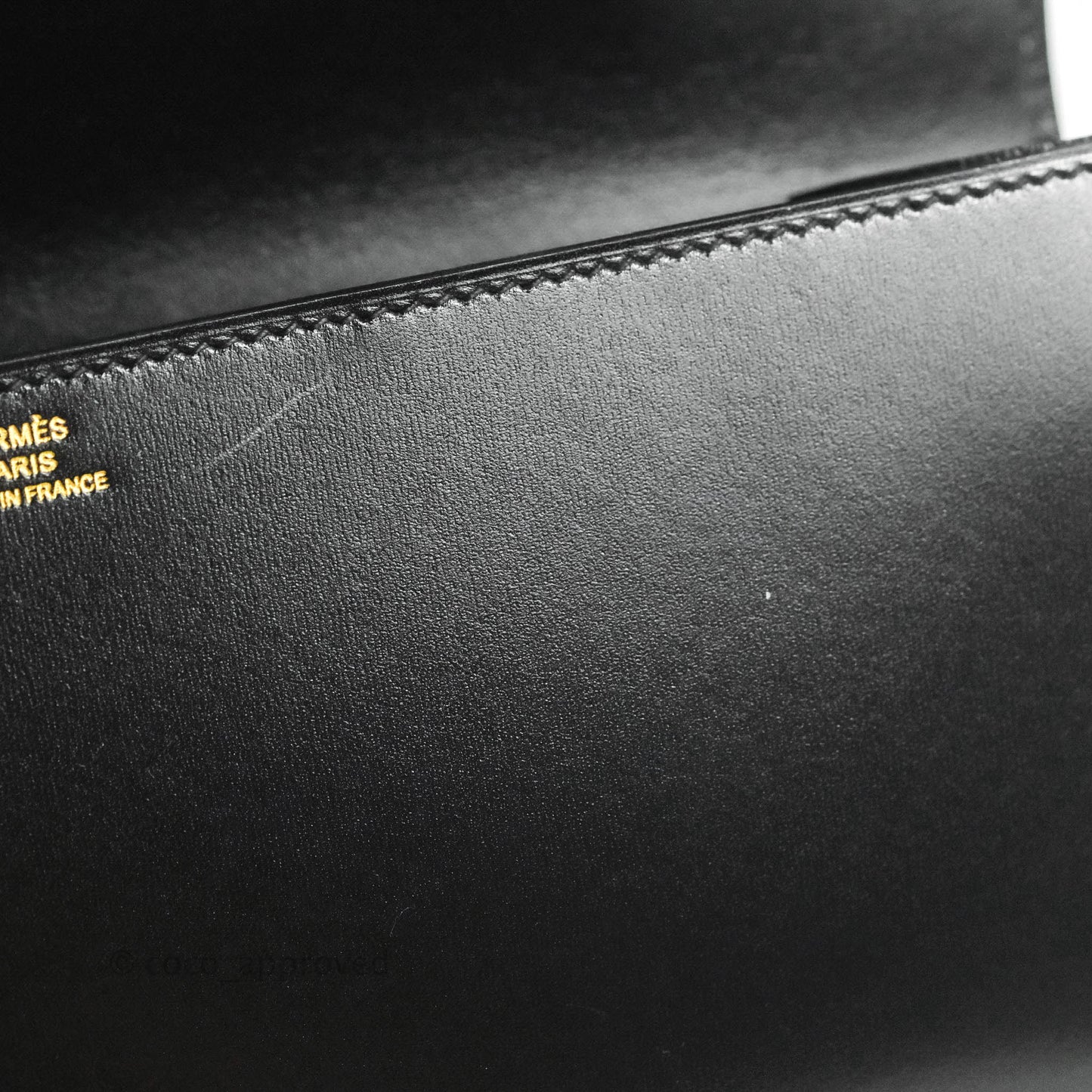 Hermes Medor 23 Clutch Black Box Leather Gold Hardware