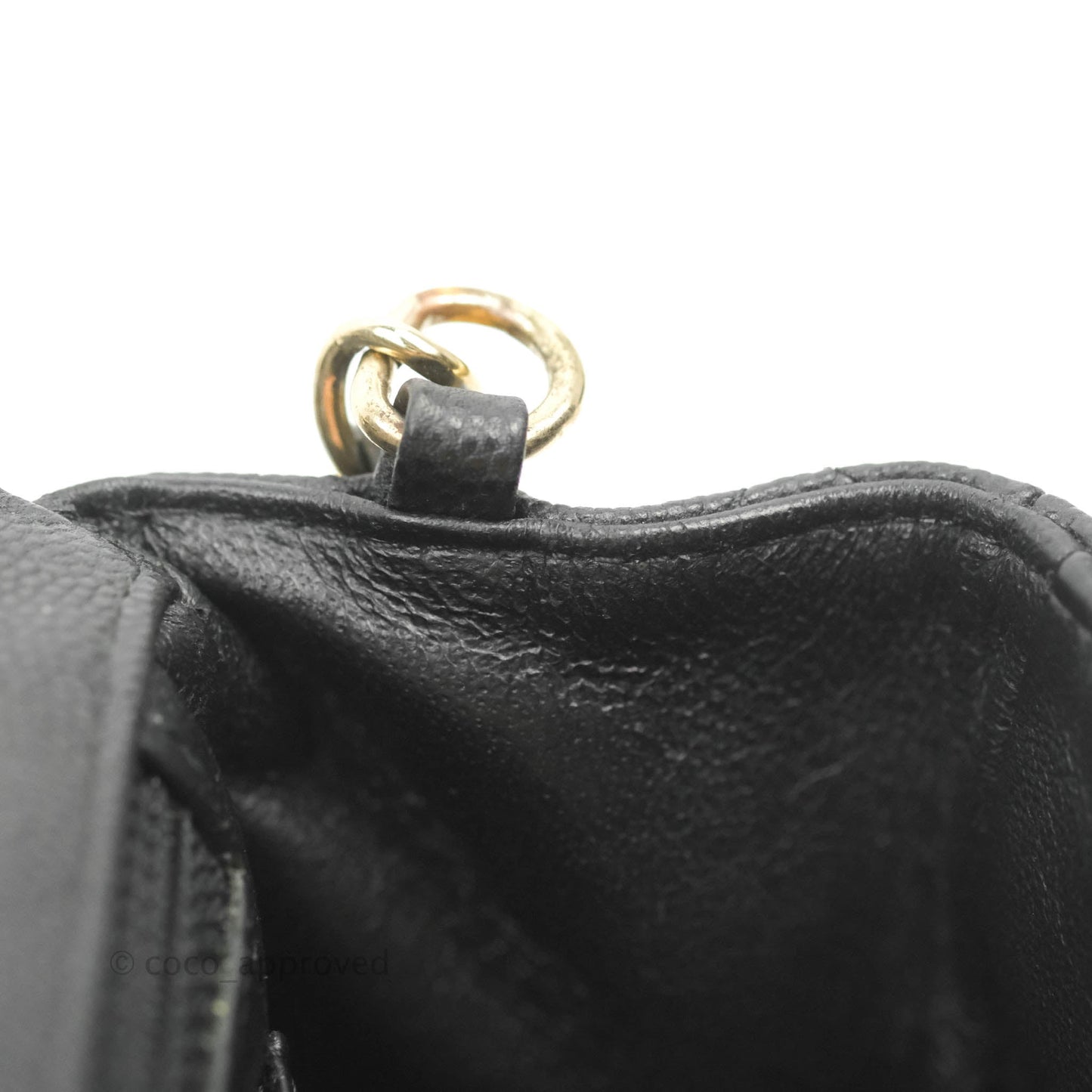 Chanel Classic Mini Rectangular Flap Black Caviar Gold Hardware 17C