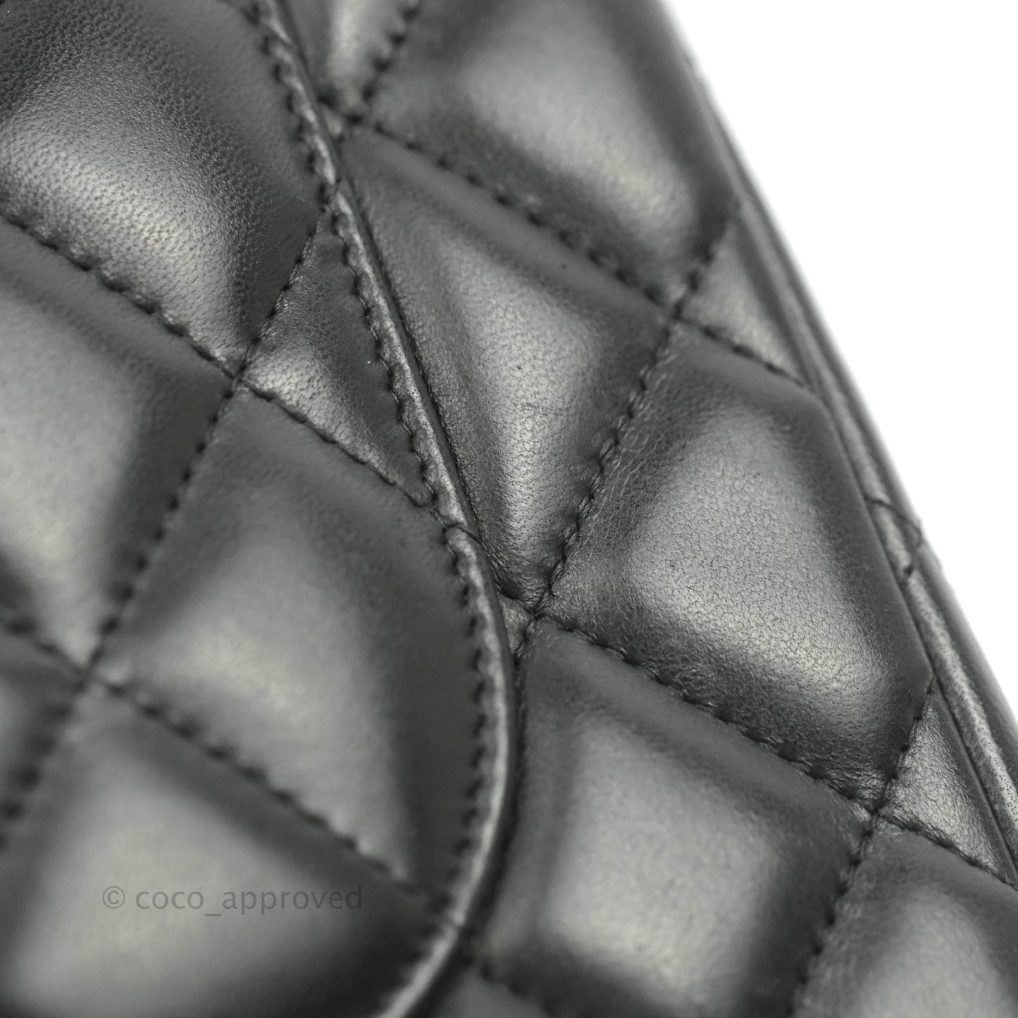 Chanel Jumbo Double Flap Black Lambskin Gold Hardware