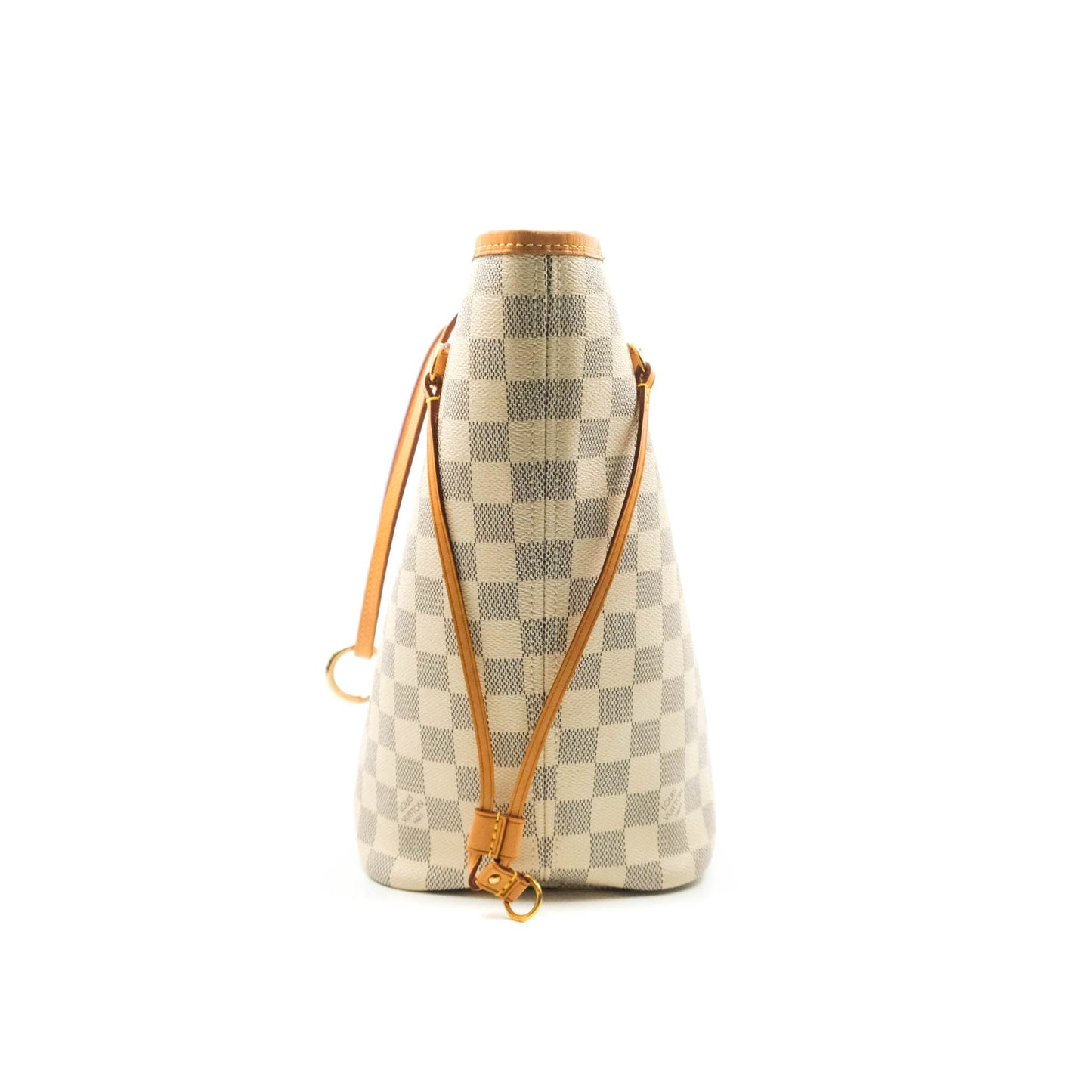 LV Neverfull MM Damier Azur Canvas Tote Bag