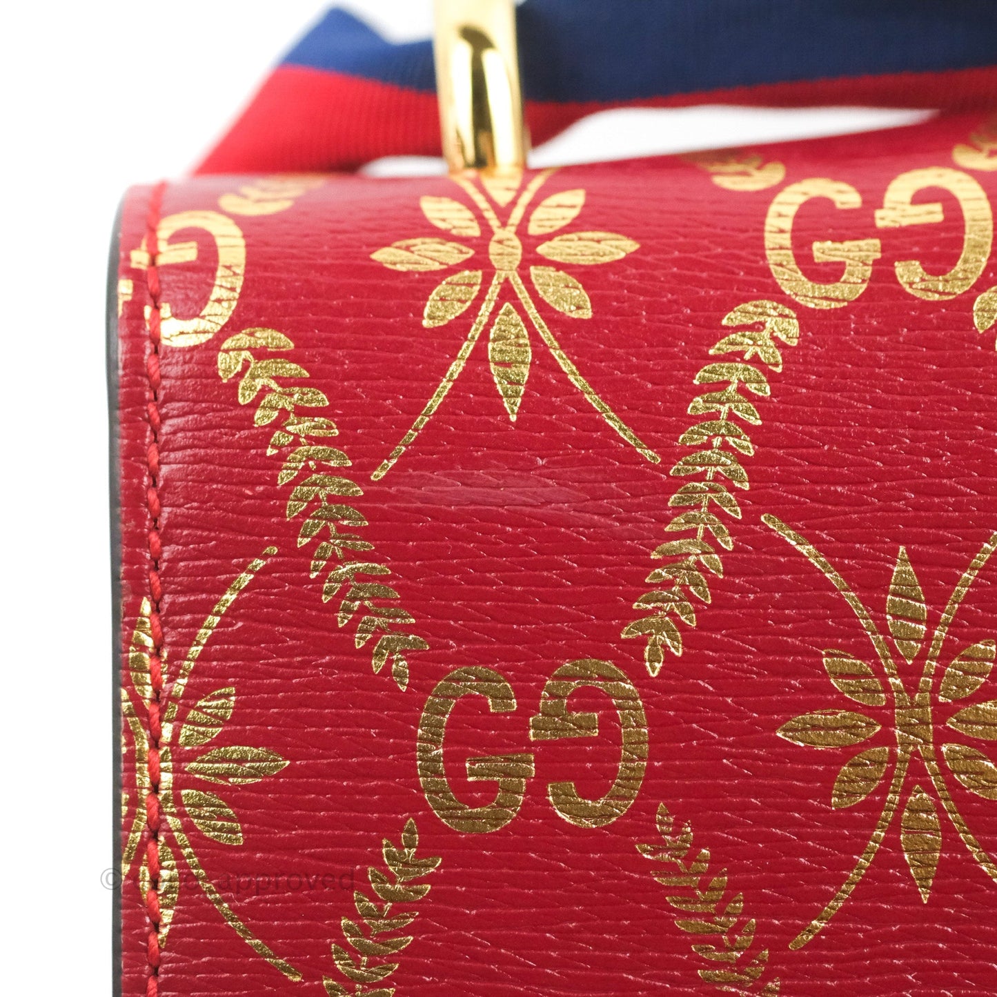 Gucci GG Sylvie Crossbody Bag Red Calfskin