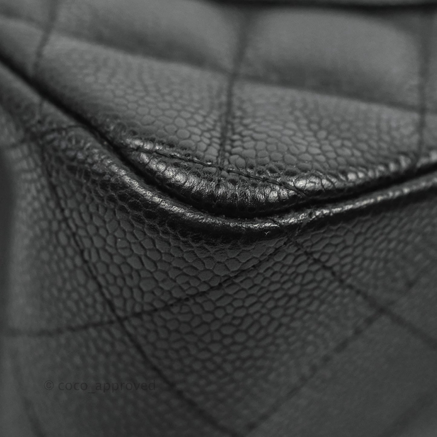 Chanel Jumbo Double Flap Black Caviar Silver Hardware⁣⁣
