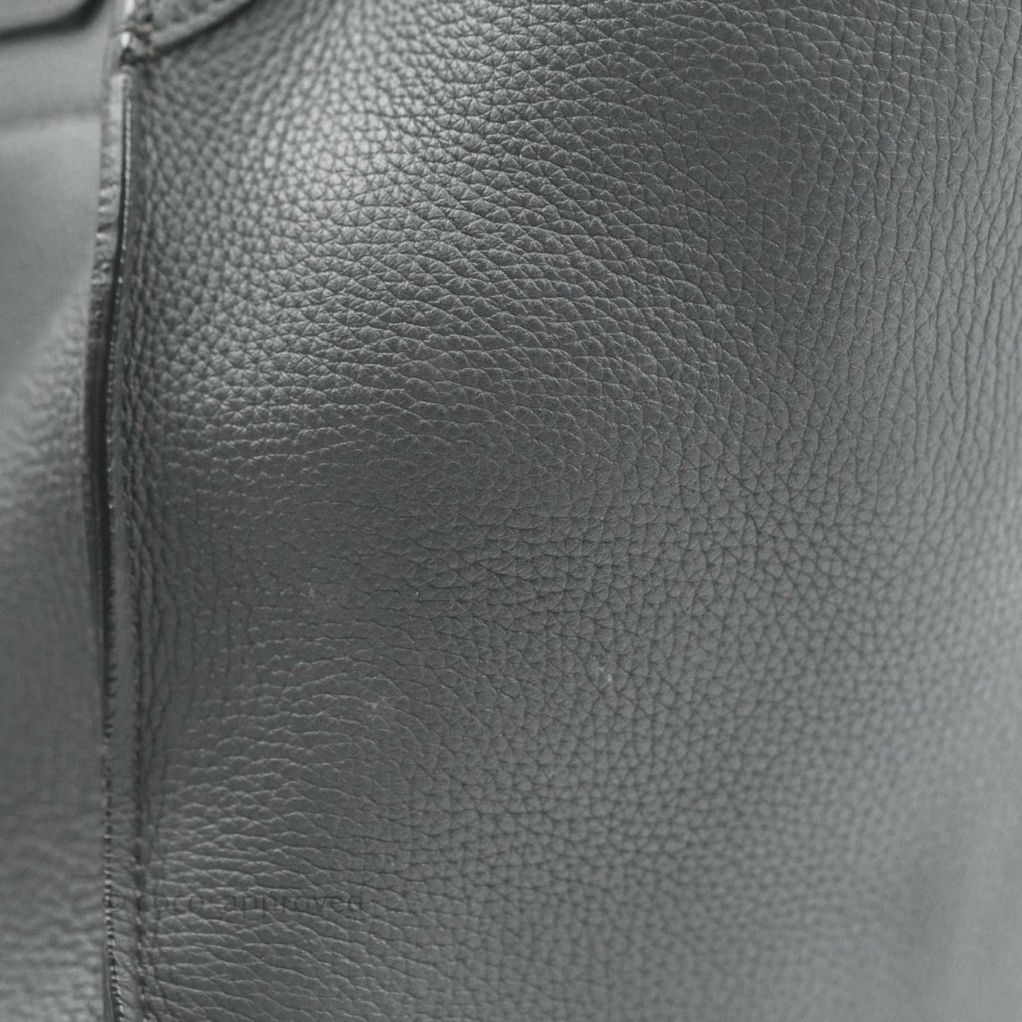 Celine Small Big Bag Black Supple Grained Leather Silver Hardware Dark Grey