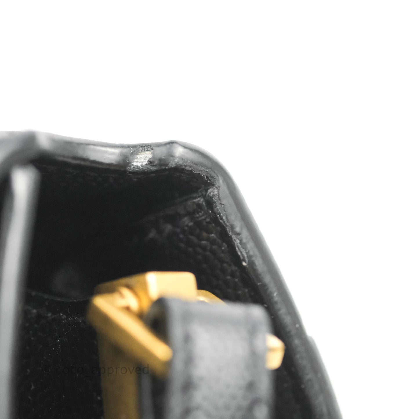 Saint Lauren Cassandra Mini Top Handle Bag Black Grained Calfskin