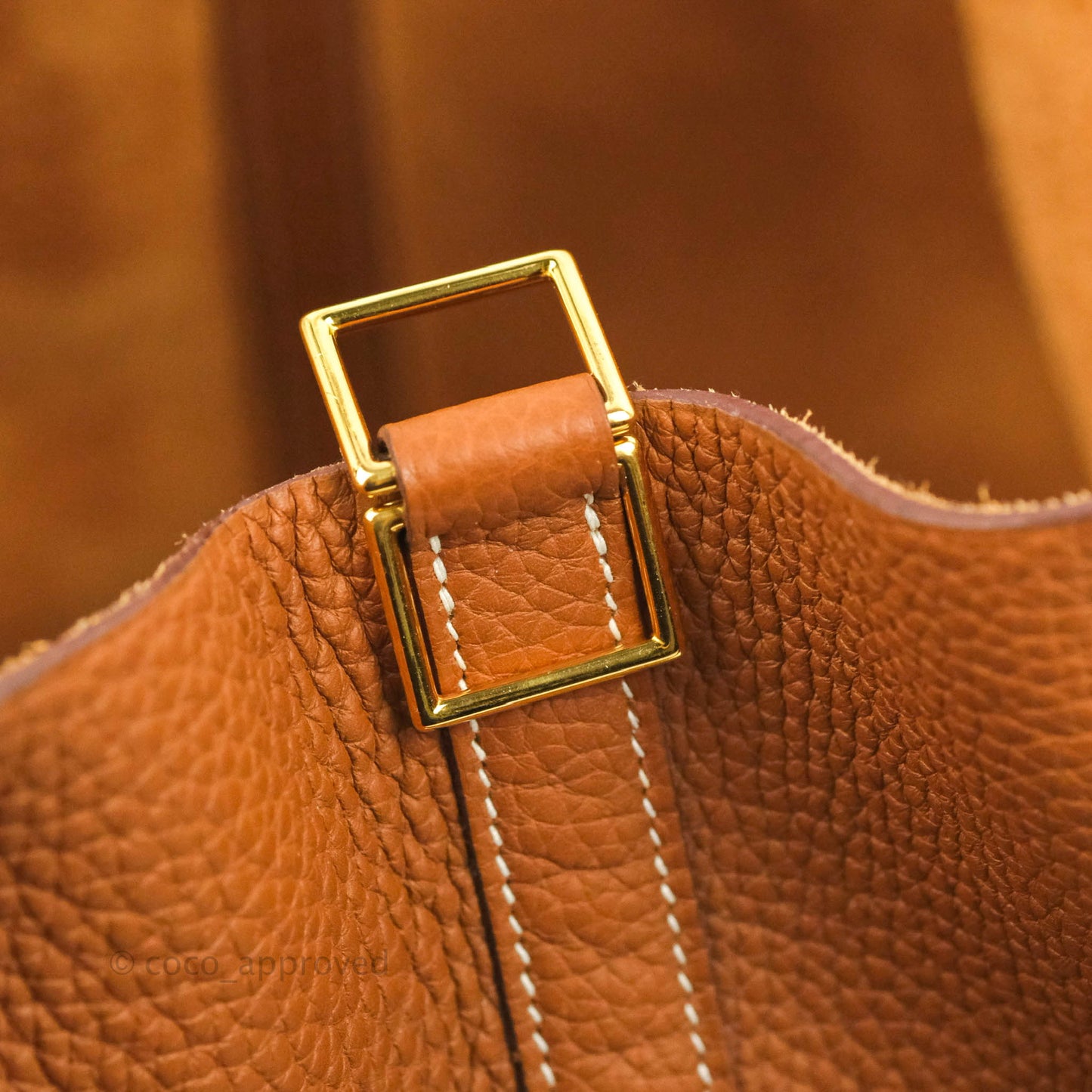 Hermès Picotin 26 GM Taurillon Clemence Gold Gold Hardware
