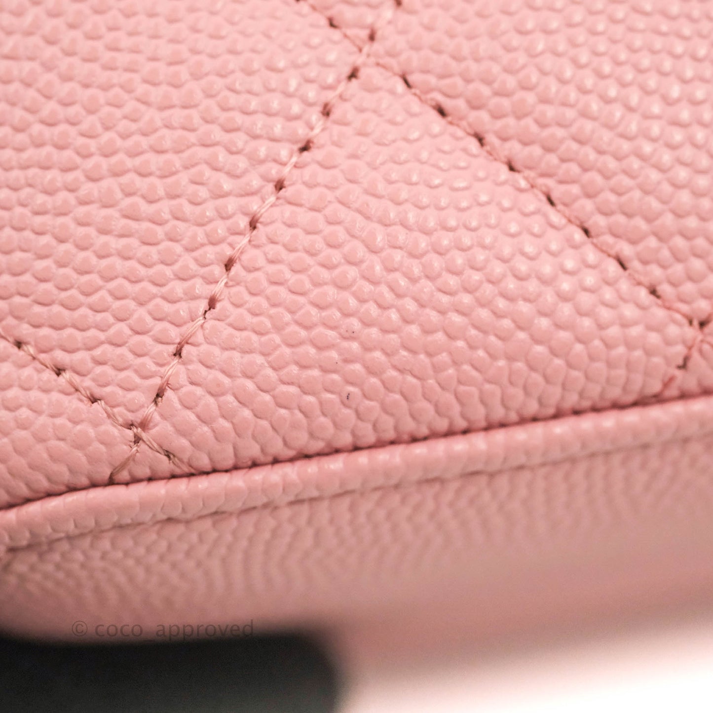 Chanel Classic Vanity With Chain Pink Caviar Gold Hardware