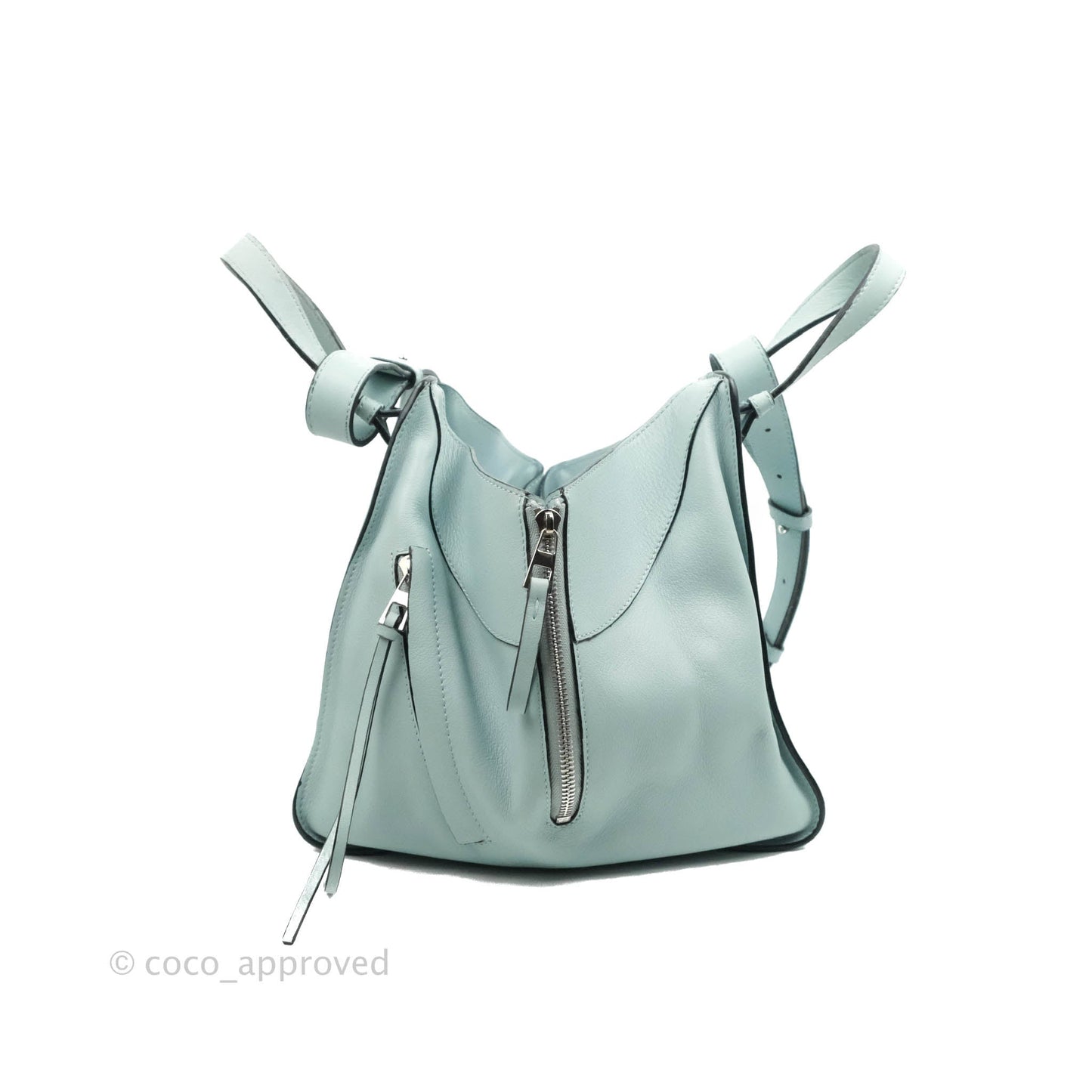 Loewe Hammock Small Aqua Shoulder Bag