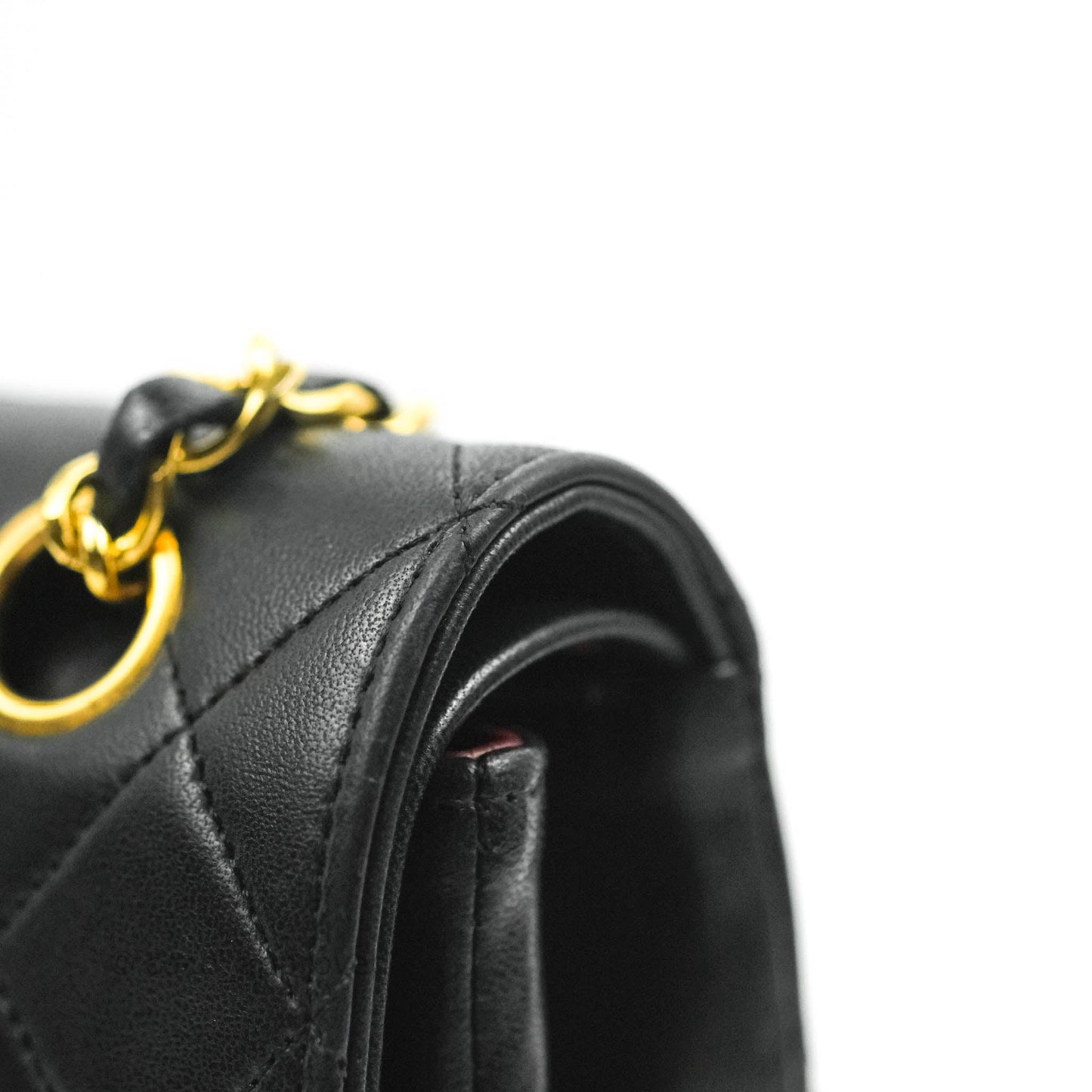 Chanel Classic Double Flap Vintage Black Lambskin 24K Gold Hardware