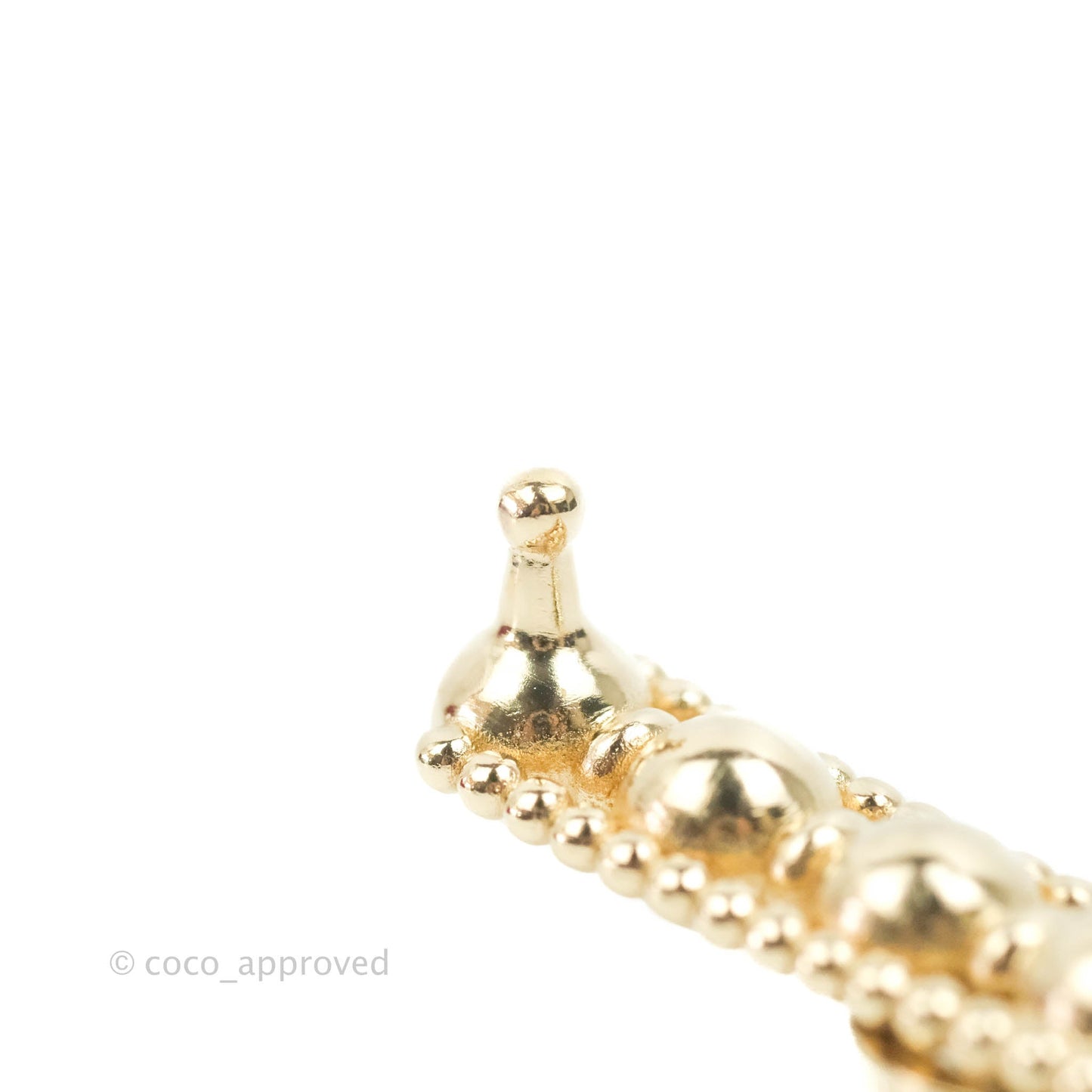 Chanel Crystal Chain CC Hair Clip Barrette Gold