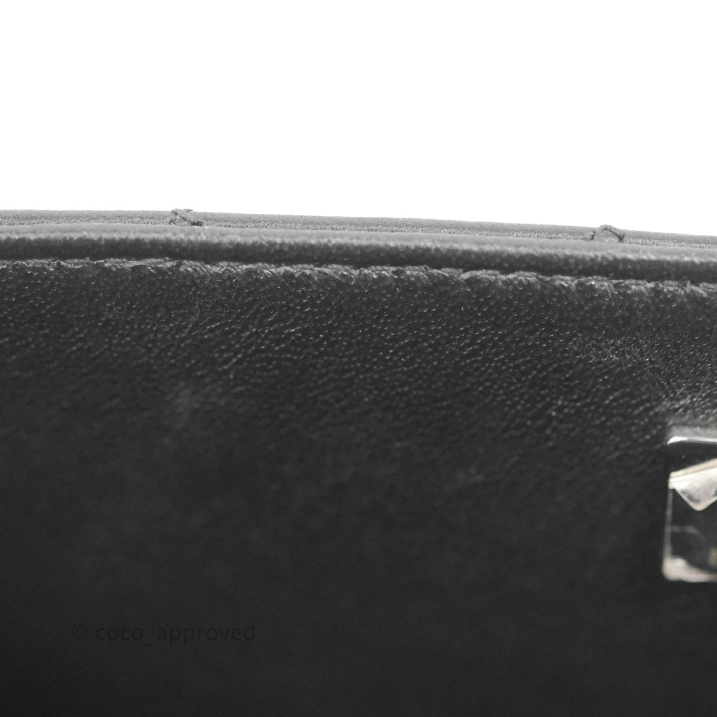 Chanel Quilted Mini Rectangular Flap Black Lambskin Silver Hardware
