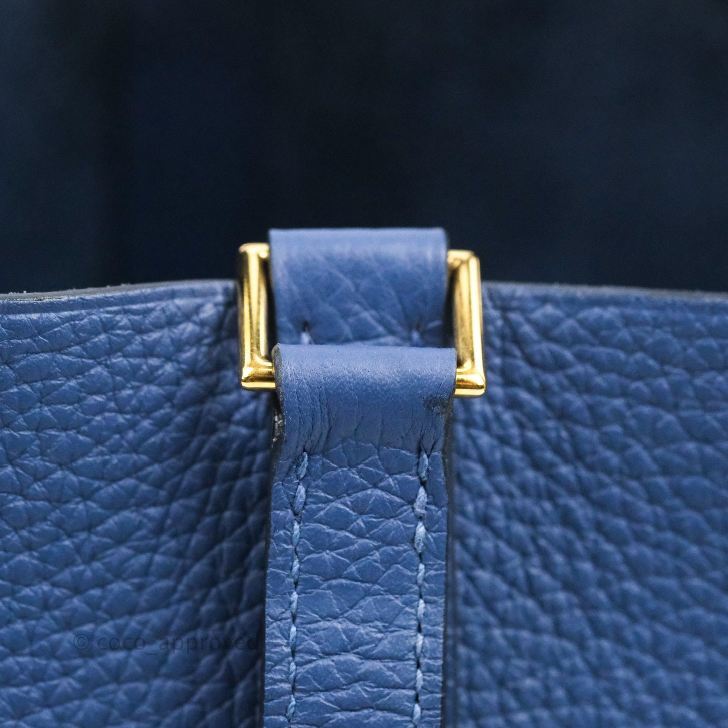 Hermès Picotin Lock 18 TM Bleu Brighton Gold Hardware