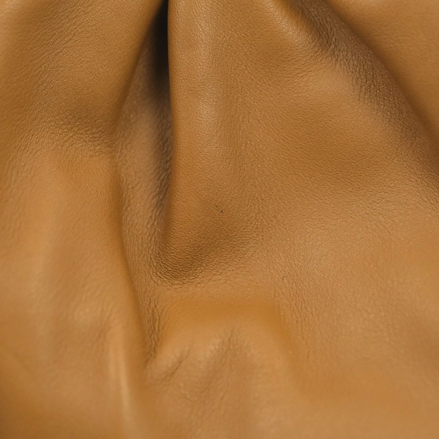 Bottega Veneta Butter Calfskin The Mini Pouch Dark Caramel