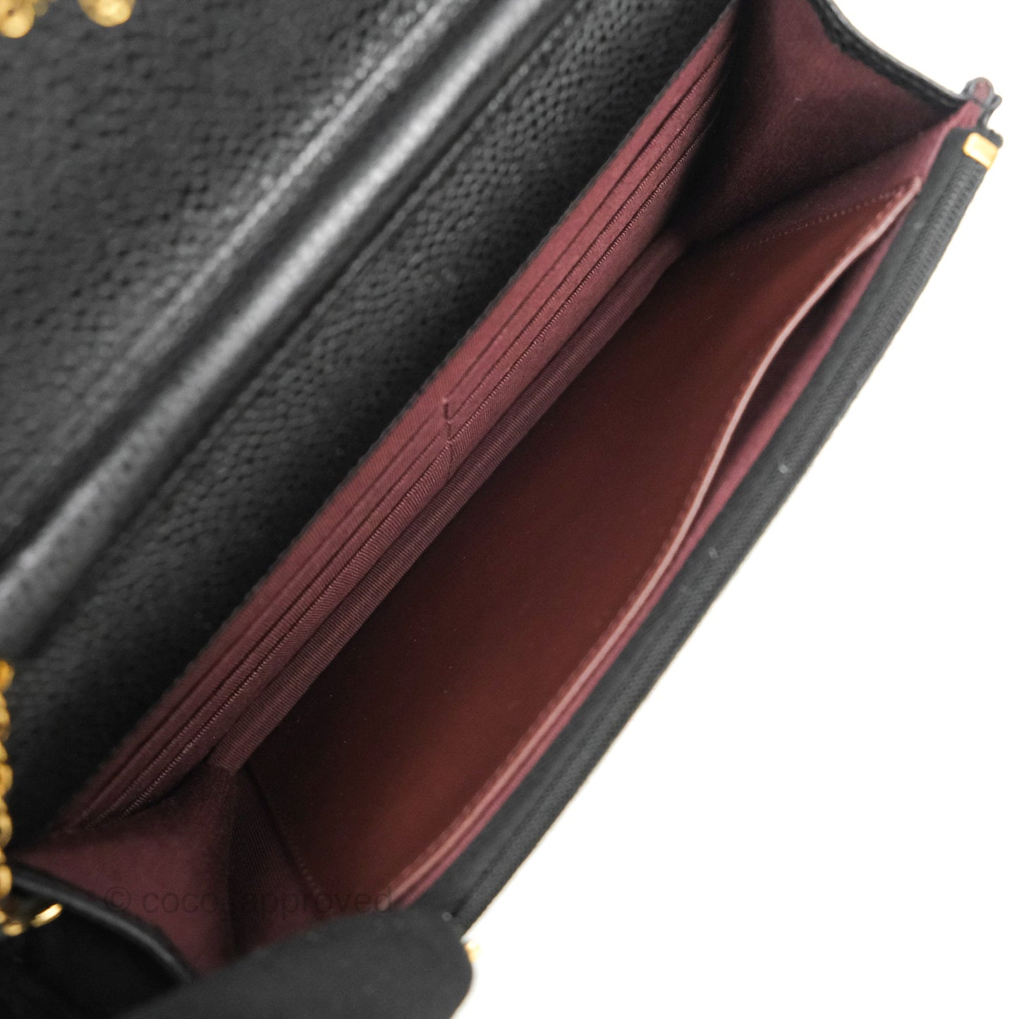 Chanel Quilted Classic WOC Black Caviar Gold Hardware