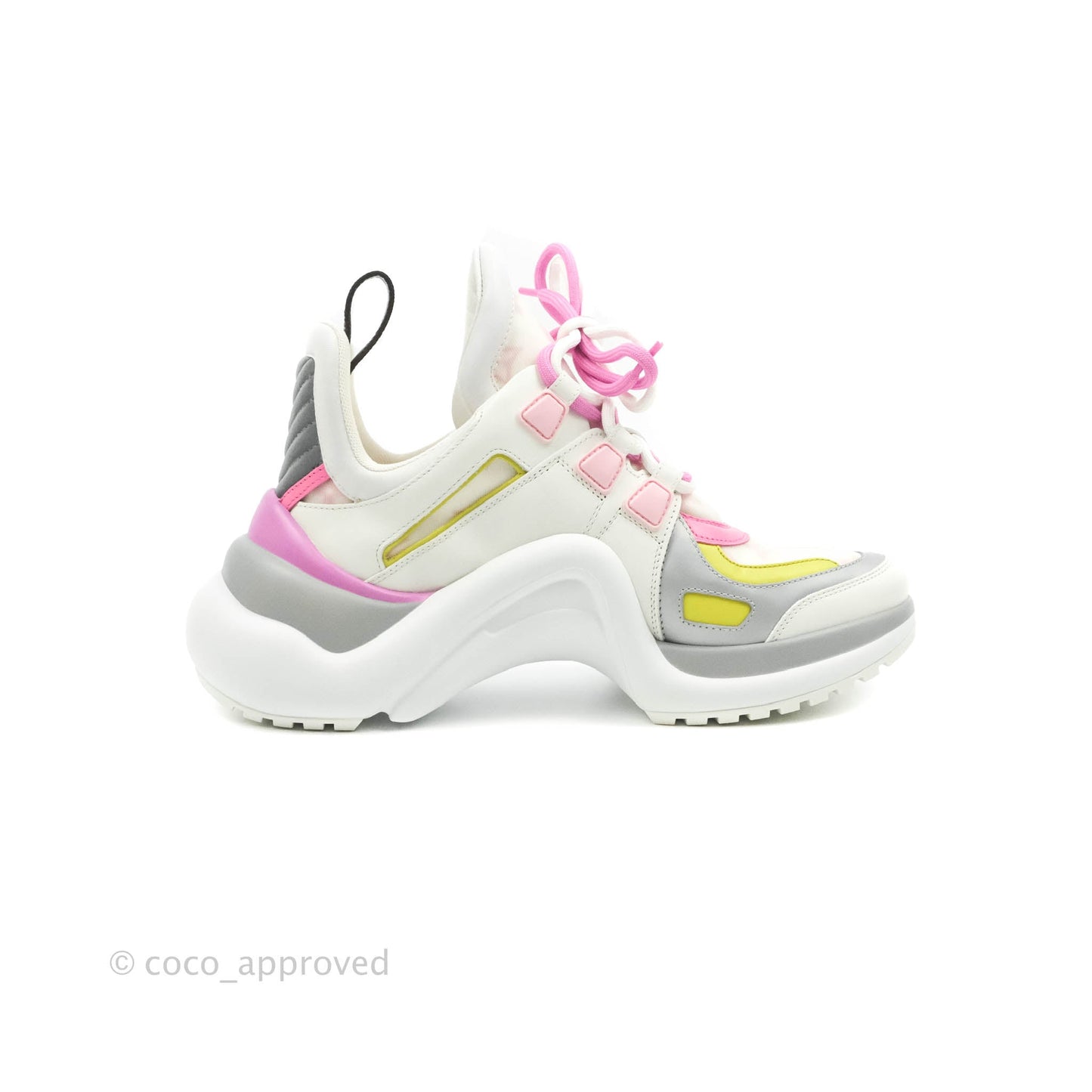 Louis Vuitton Archlight Sneakers Rose Clair Pink & White Size 38