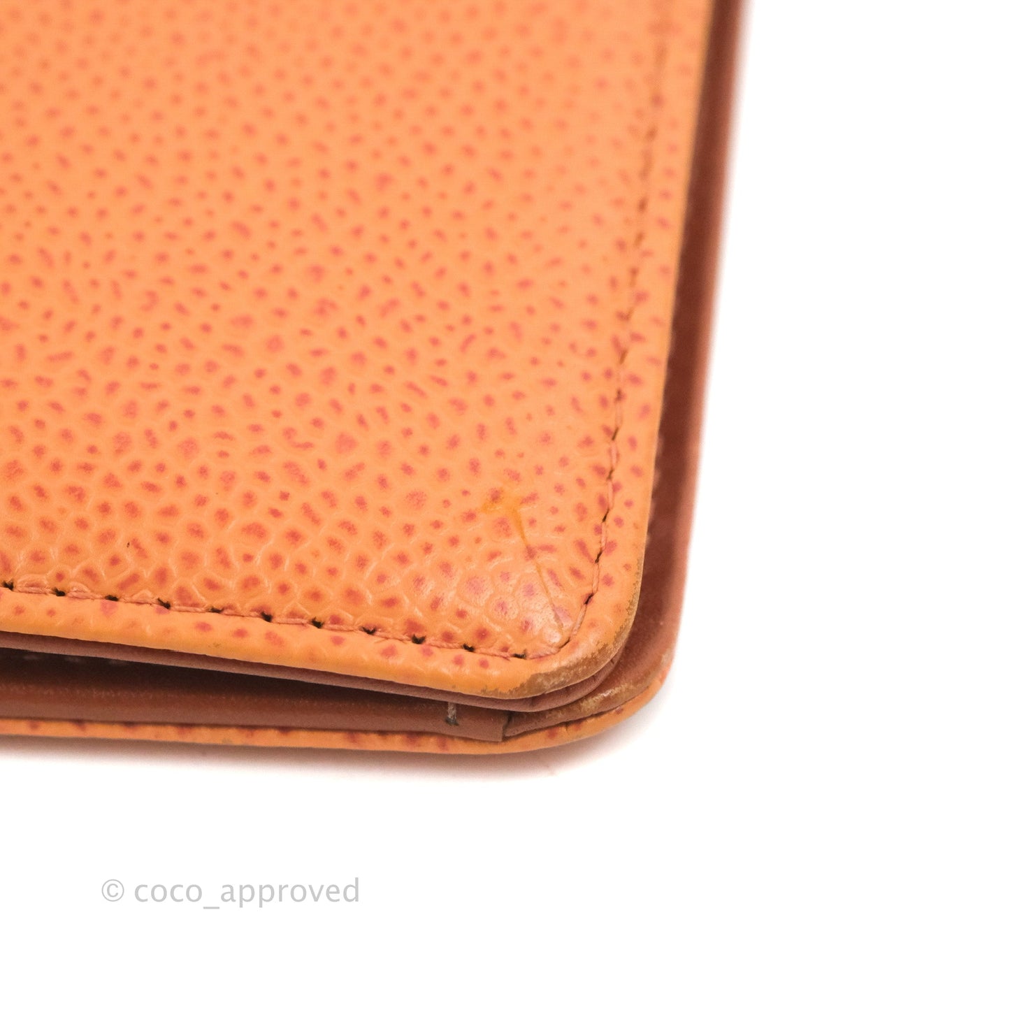 Chanel Yen Wallet Orange Claire Grained Calfskin