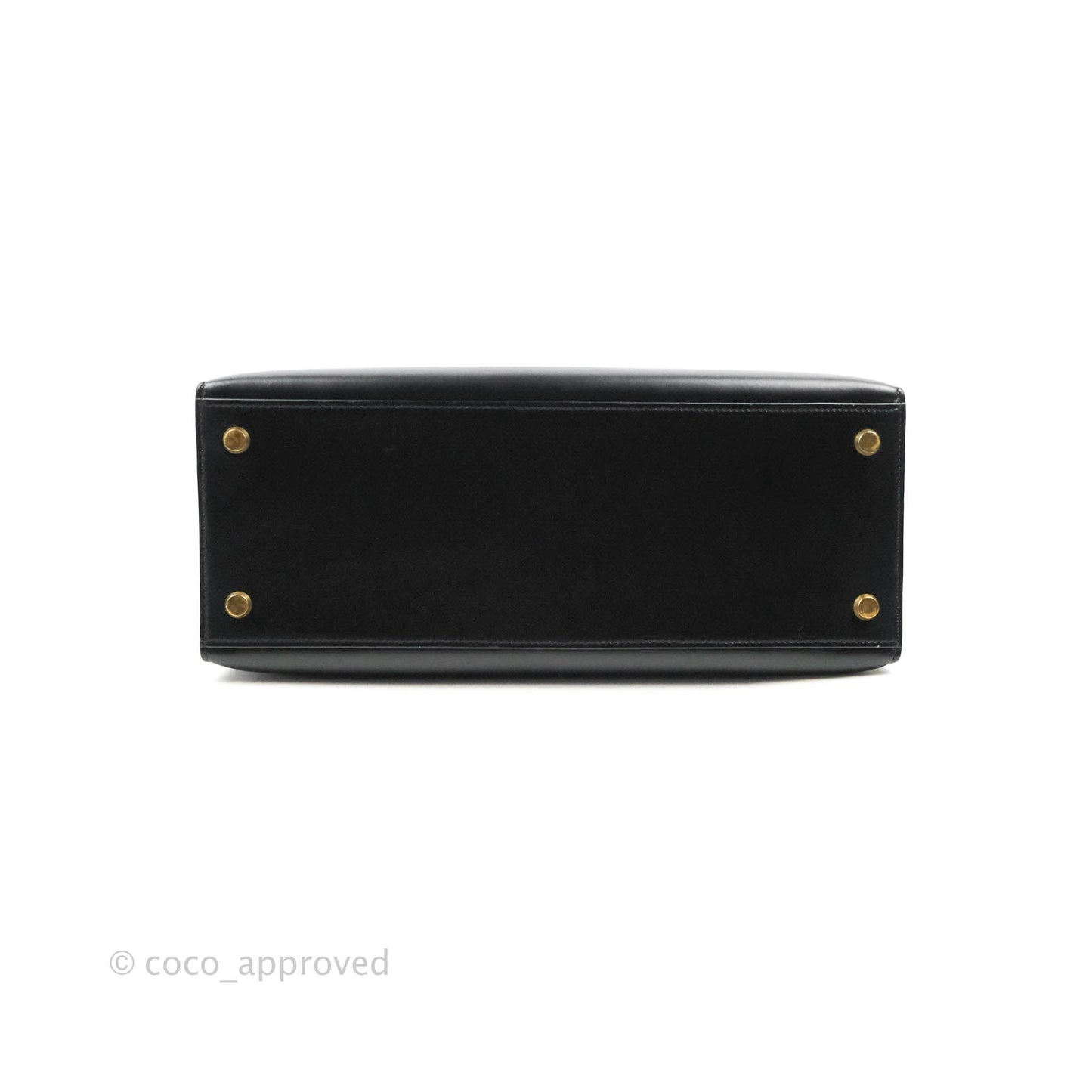 Hermès Kelly 28 Vintage Sellier Black Box Leather Gold Hardware
