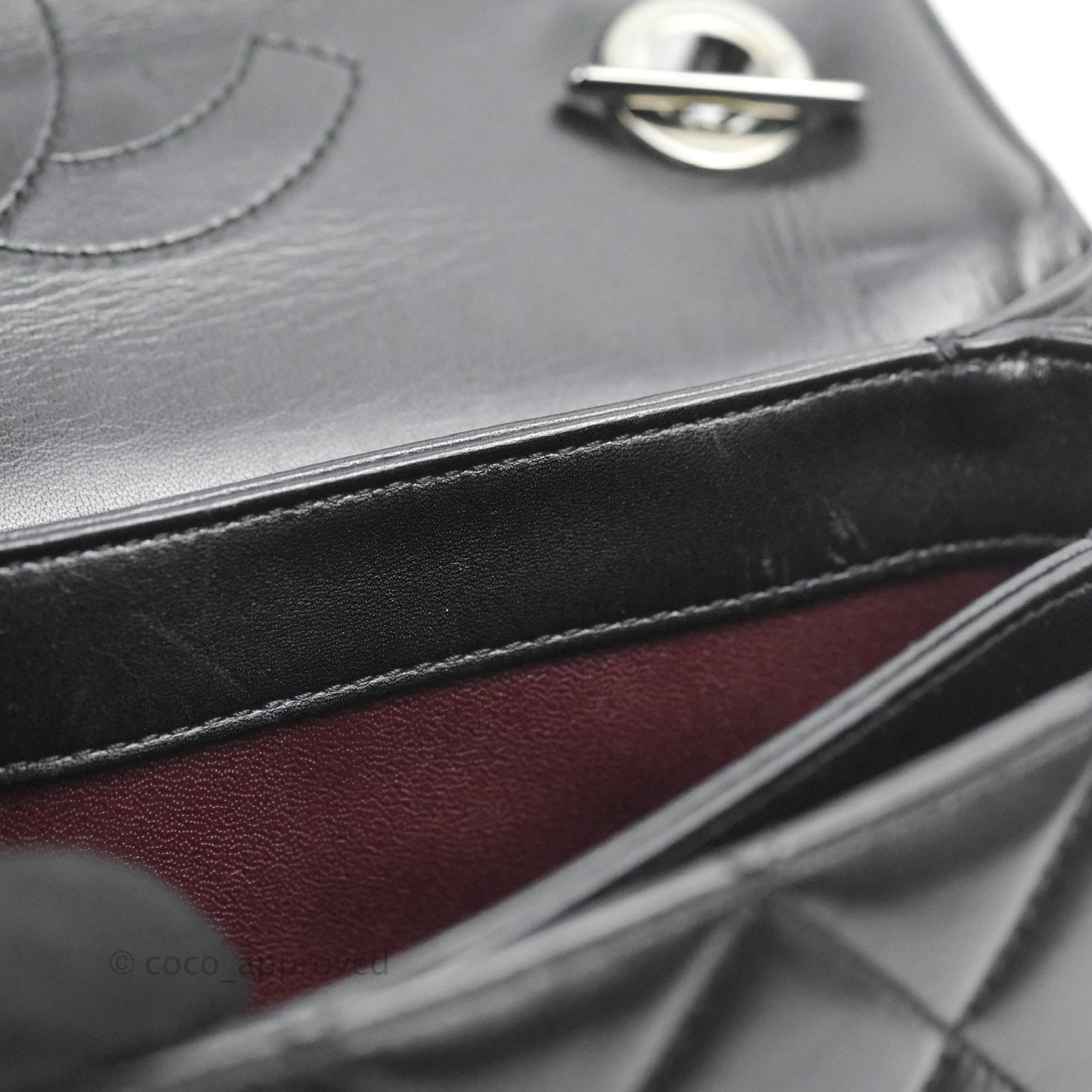 Chanel Trendy CC Small Black Lambskin Dark Silver Hardware