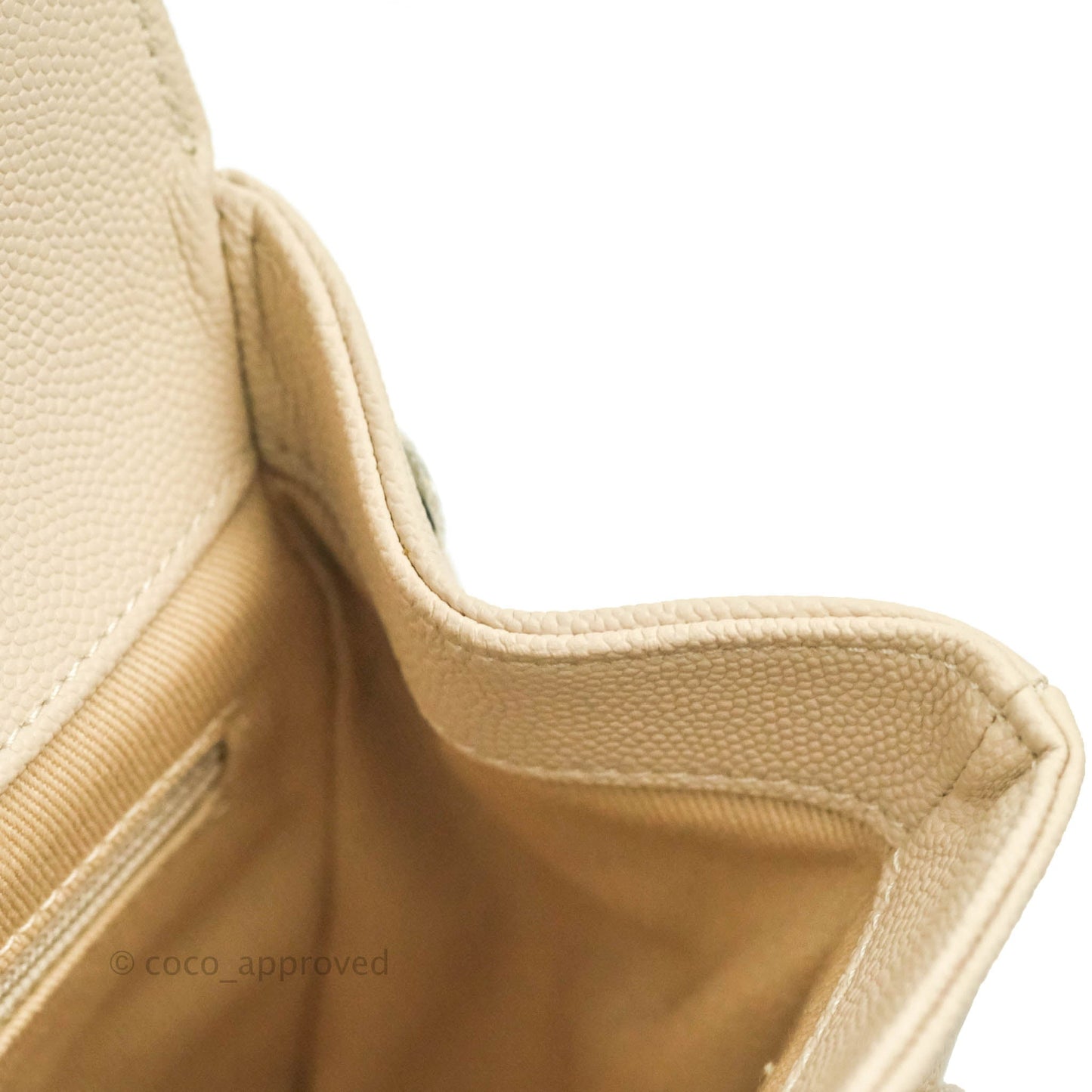 Chanel Quilted Medium Business Affinity Flap Light Beige Caviar Gold Hardware 20B