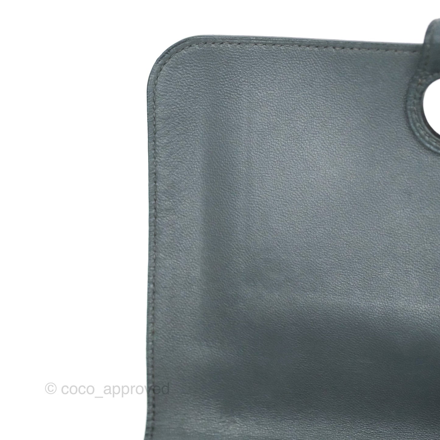 Hermes Dogon Duo Combined Wallet Dark Grey Blue TM Palladium Hardware