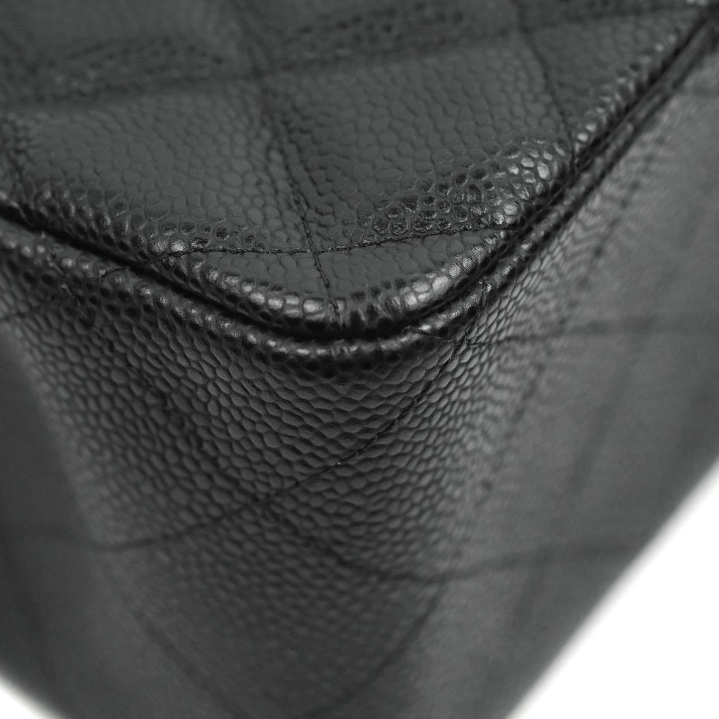 Chanel Jumbo Double Flap Black Caviar Silver Hardware⁣⁣