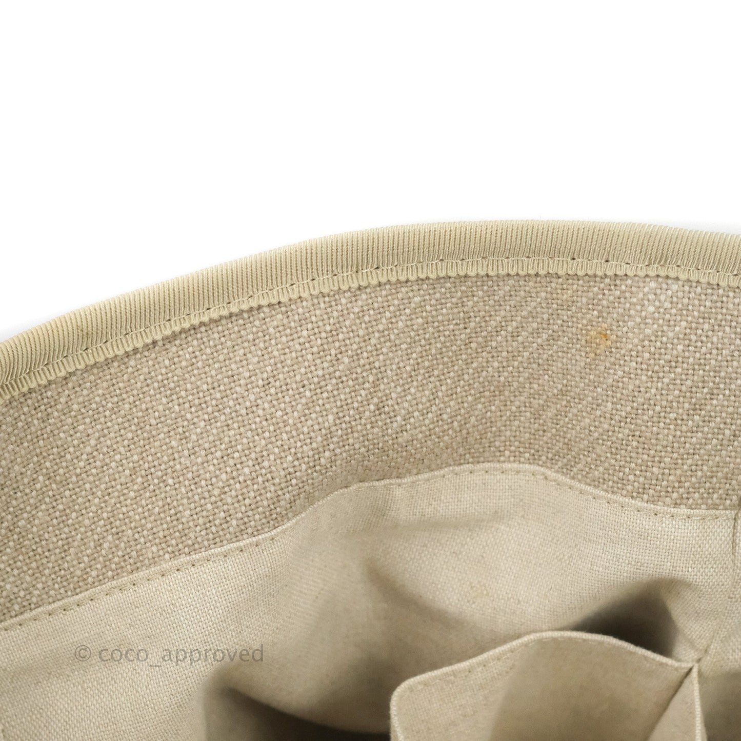 Chanel Large Deauville Black/Taupe Canvas