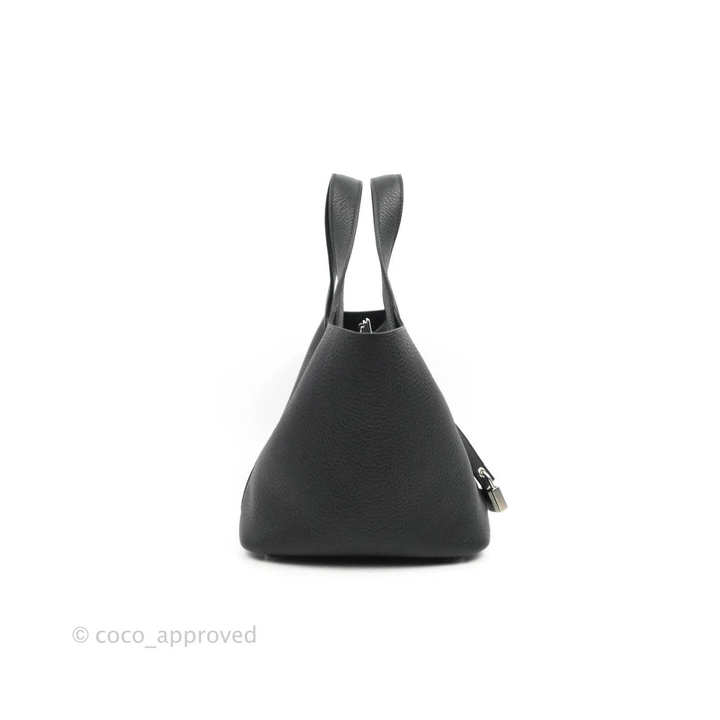 Hermès Picotin Lock 18 Black Clemence Palladium Hardware