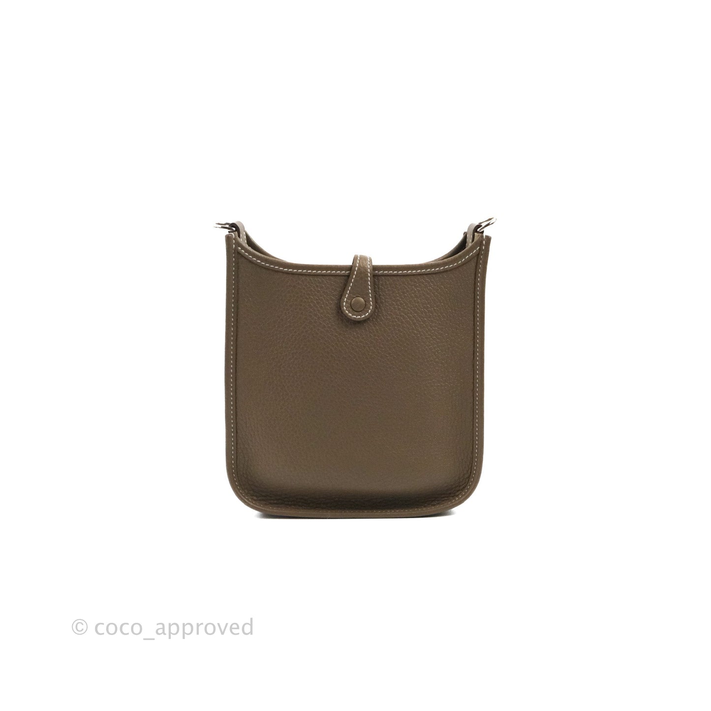 Hermès Mini Evelyne 16 Etoupe Clemence Palladium Hardware