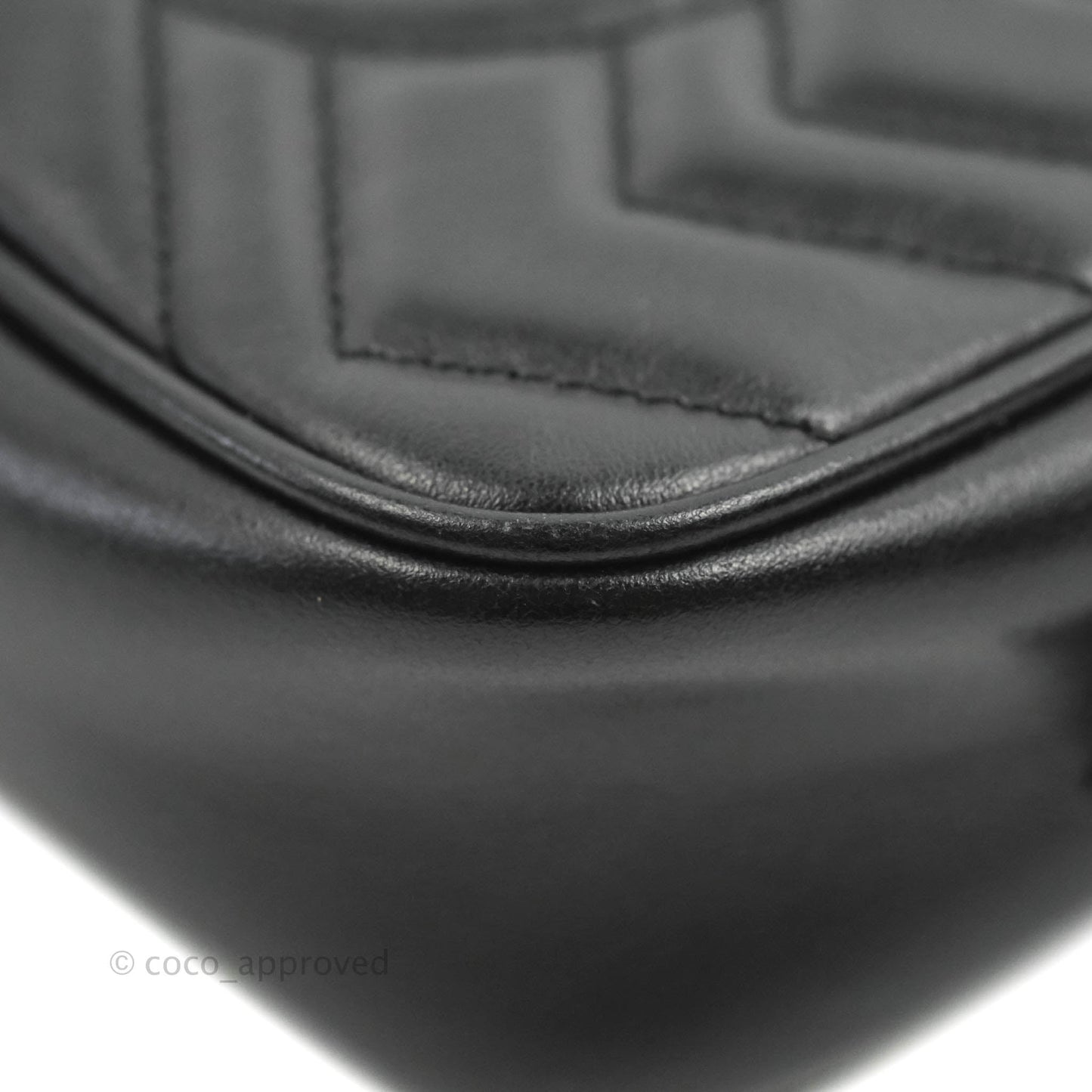 Gucci Mini Matelasse GG Marmont Camera Bag Black Calfskin Gold Hardware
