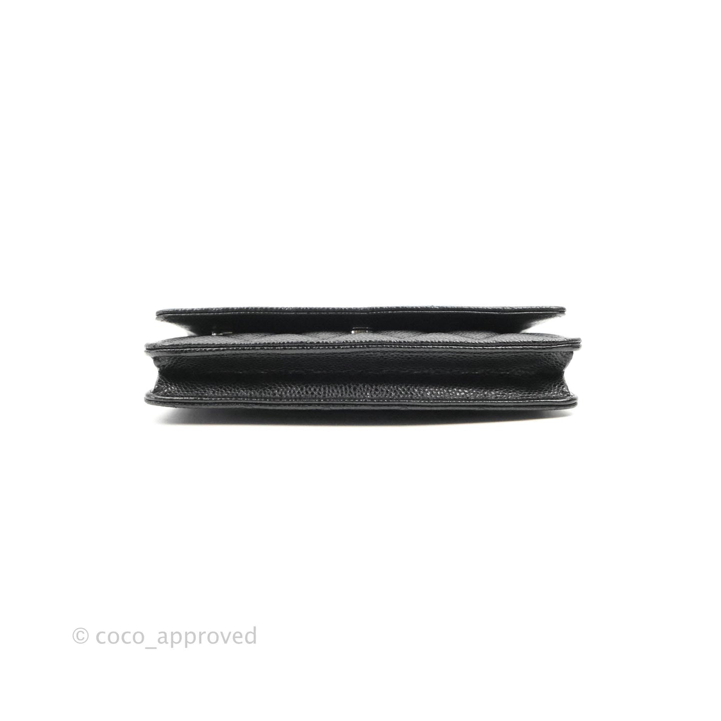 Chanel Quilted Classic WOC Black Caviar Silver Hardware