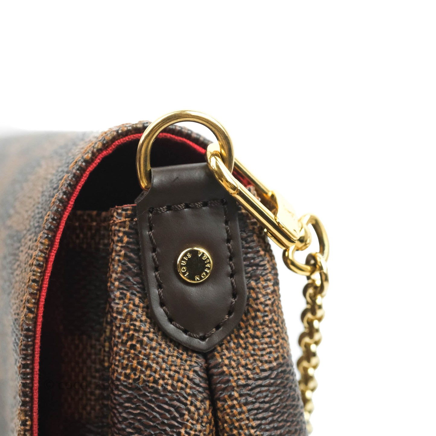 Louis Vuitton Damier Ebene Favourite MM 2-way Flap Bag