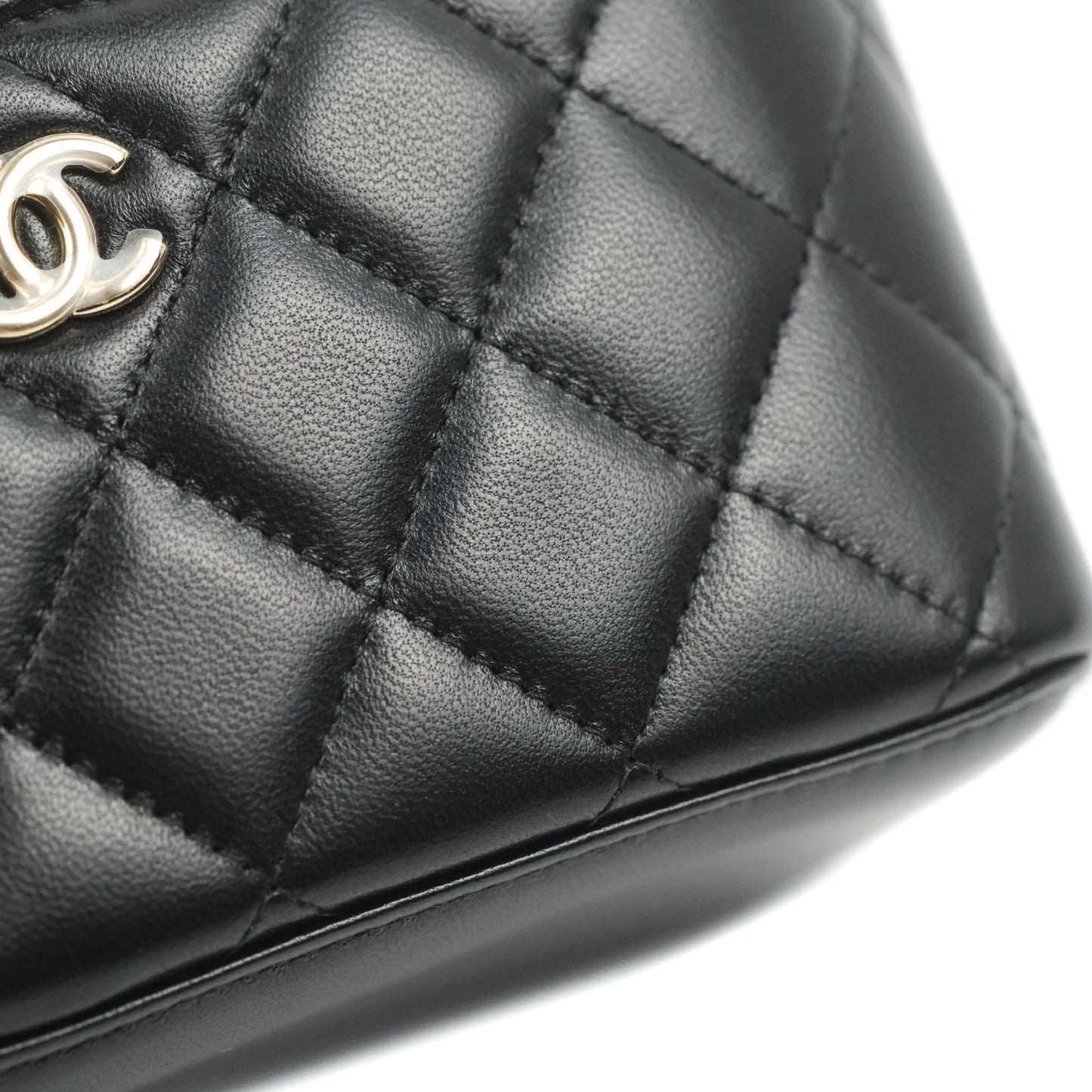 Chanel Trendy CC Vanity with Chain Black Lambskin Gold Hardware