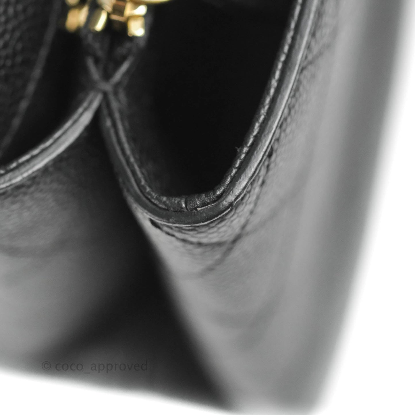 Chanel Small Chic Affinity Grained Calfskin Black Gold Hardware