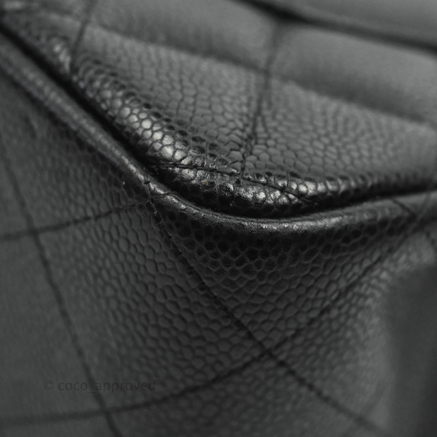 Chanel Jumbo Double Flap Black Caviar Silver Hardware⁣⁣