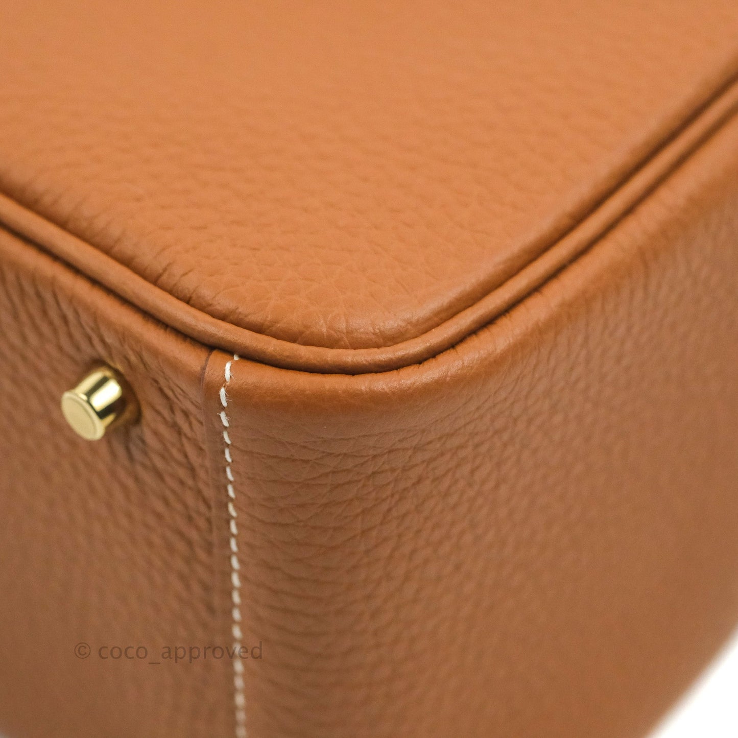 Hermès Mini Lindy 20 Gold Clemence Gold Hardware
