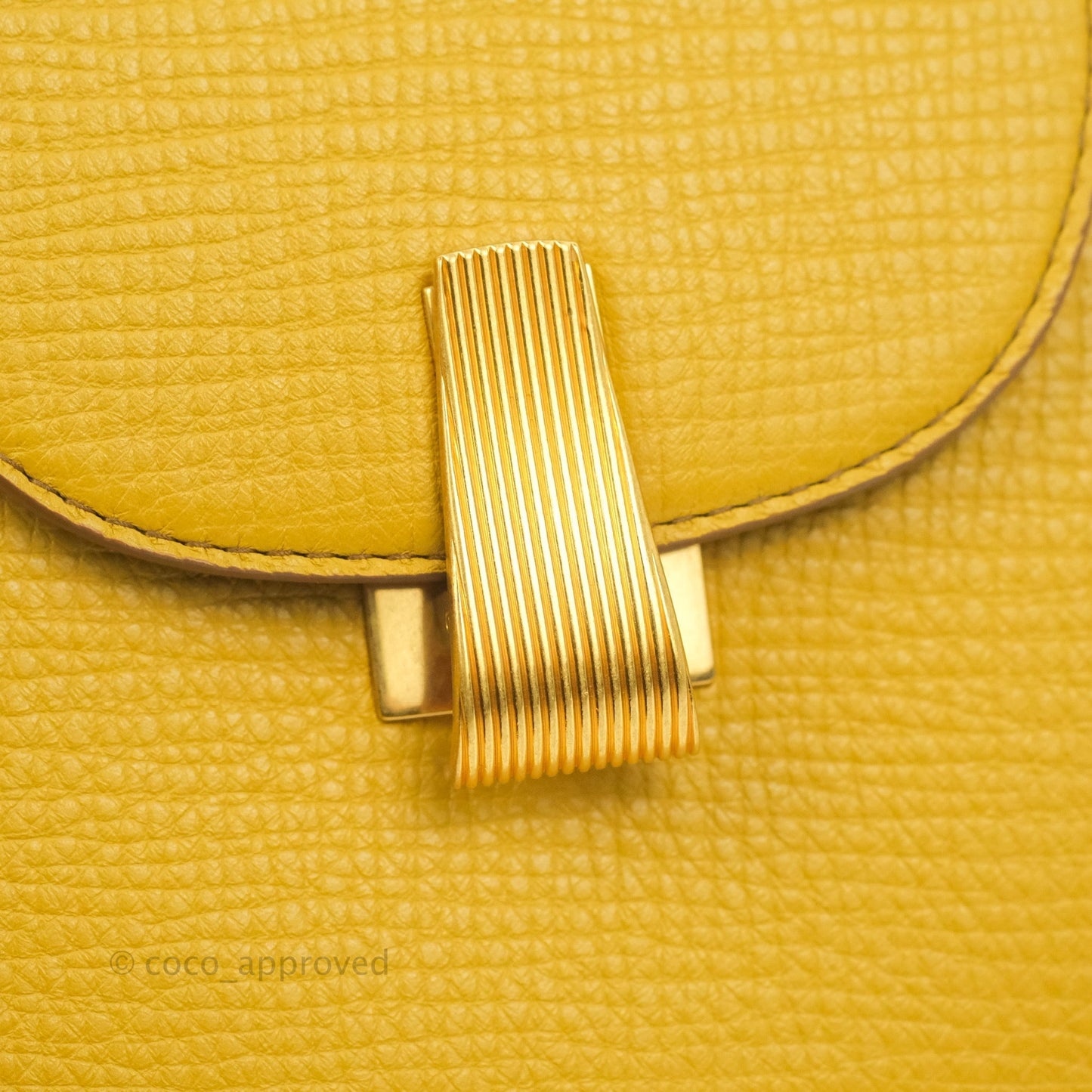 Bottega Veneta Palmellato Rounded Belt Bag Calfskin Yellow
