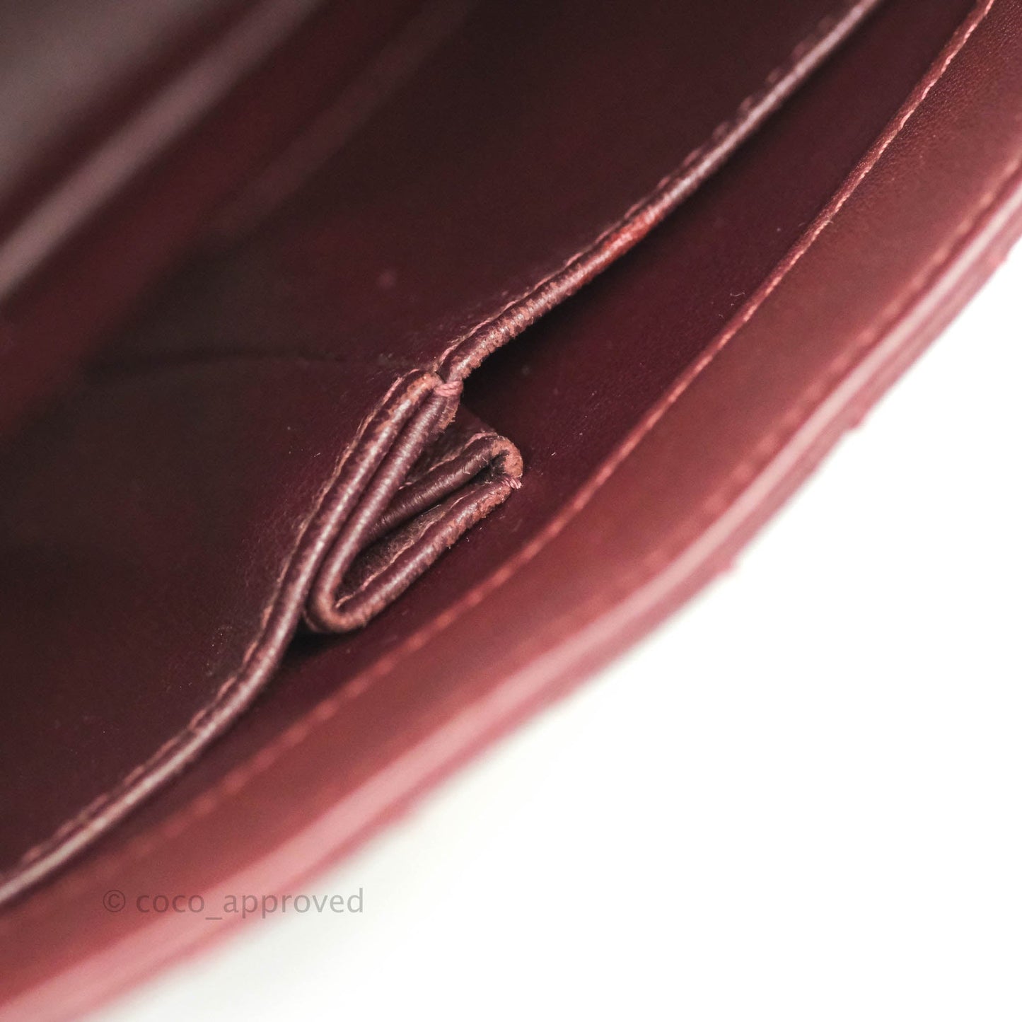 Chanel Quilted Small CC Filigree Flap Burgundy Caviar