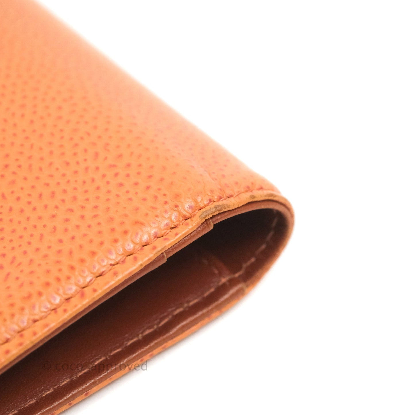 Chanel Yen Wallet Orange Claire Grained Calfskin